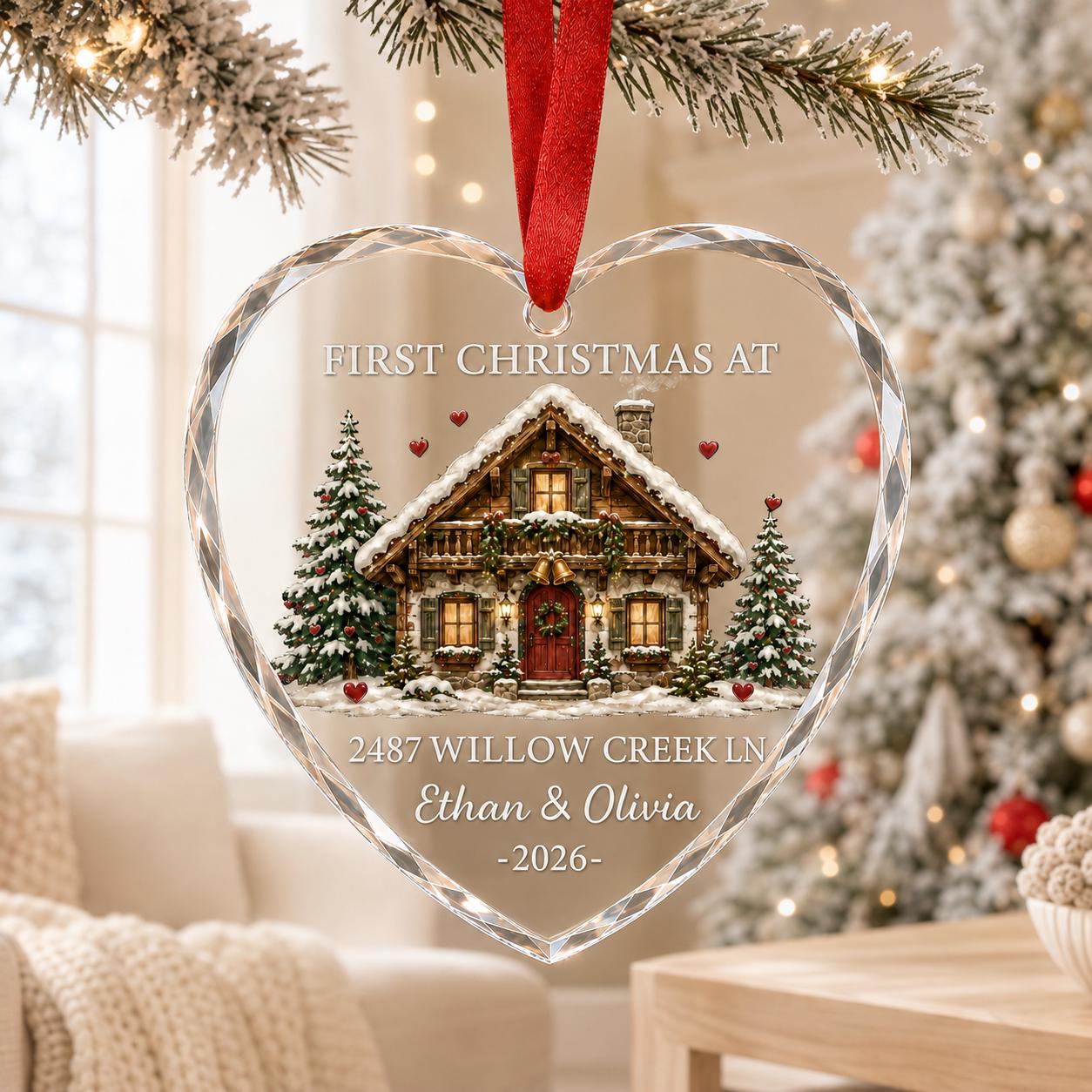 Personalized Engagement Ornament for First Christmas Engaged Keepsake with Custom Couple Name Fiance Holiday Gift - photo 5