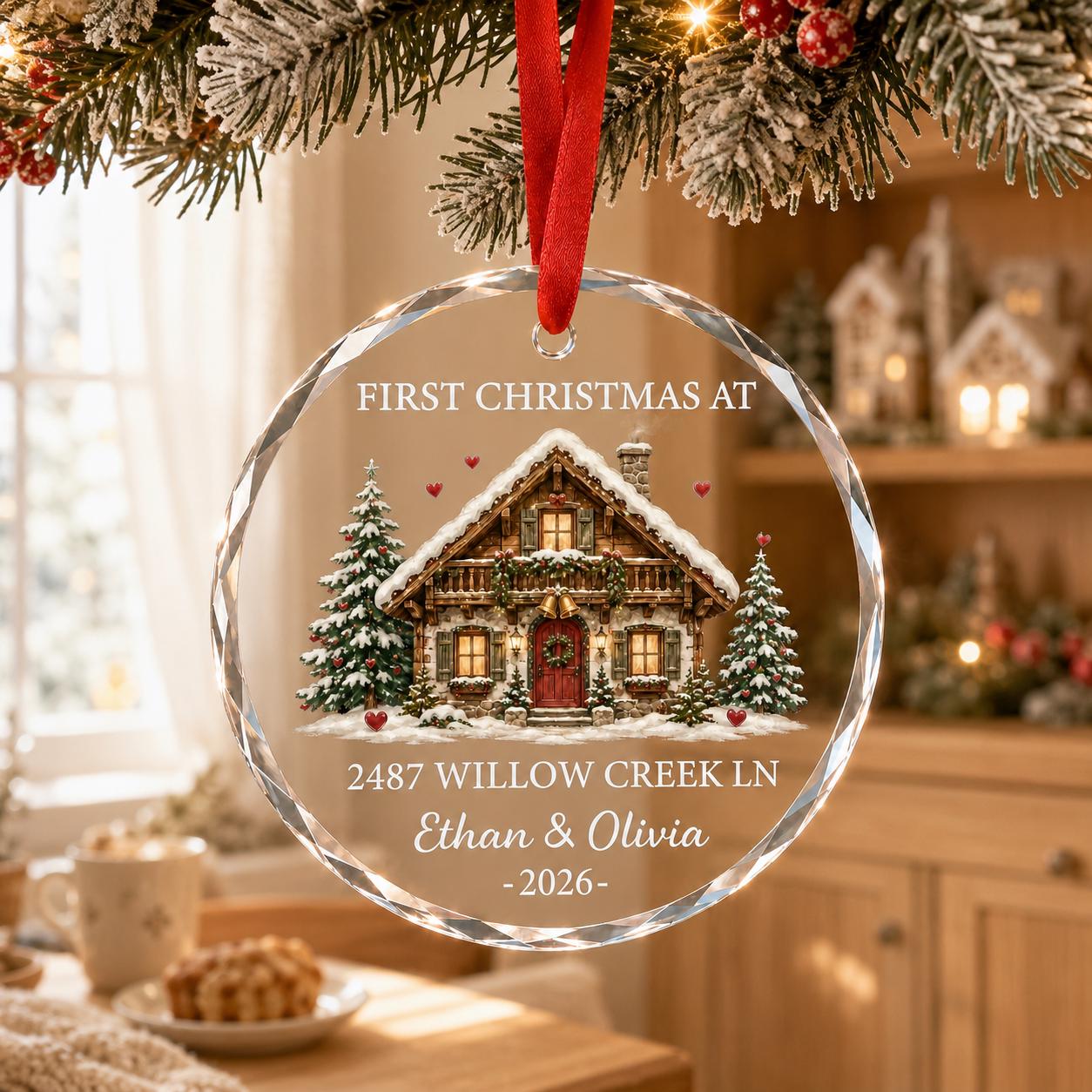 Personalized Engagement Ornament for First Christmas Engaged Keepsake with Custom Couple Name Fiance Holiday Gift - photo 6