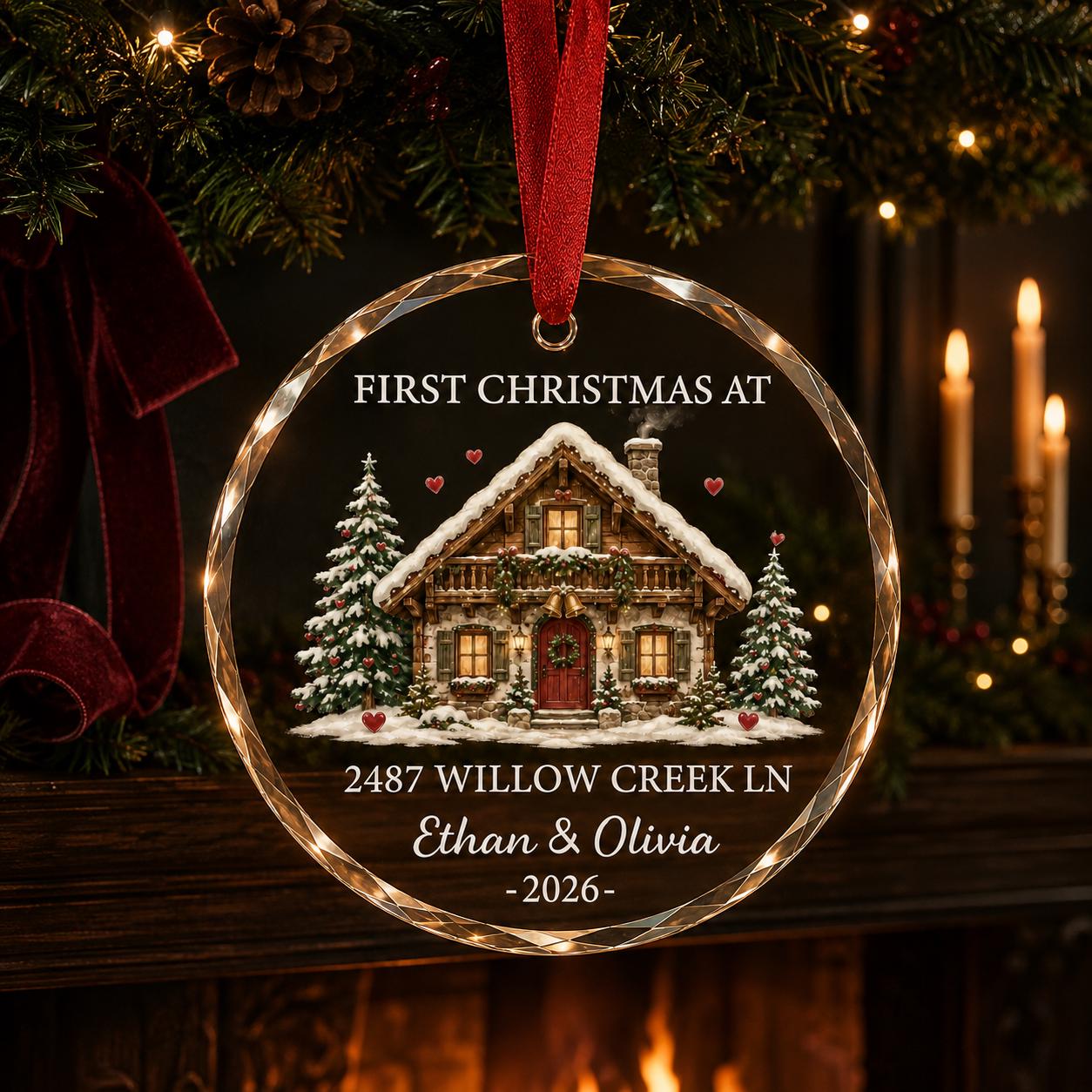 Personalized Engagement Ornament for First Christmas Engaged Keepsake with Custom Couple Name Fiance Holiday Gift - photo 7