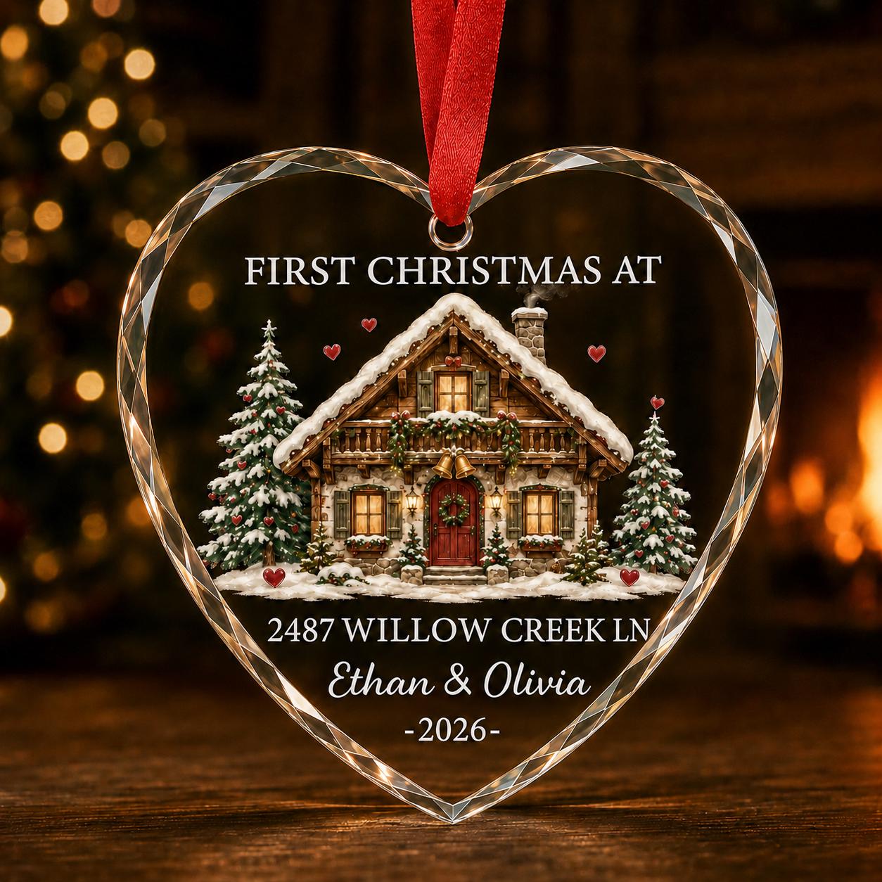 Personalized Engagement Ornament for First Christmas Engaged Keepsake with Custom Couple Name Fiance Holiday Gift - photo 8