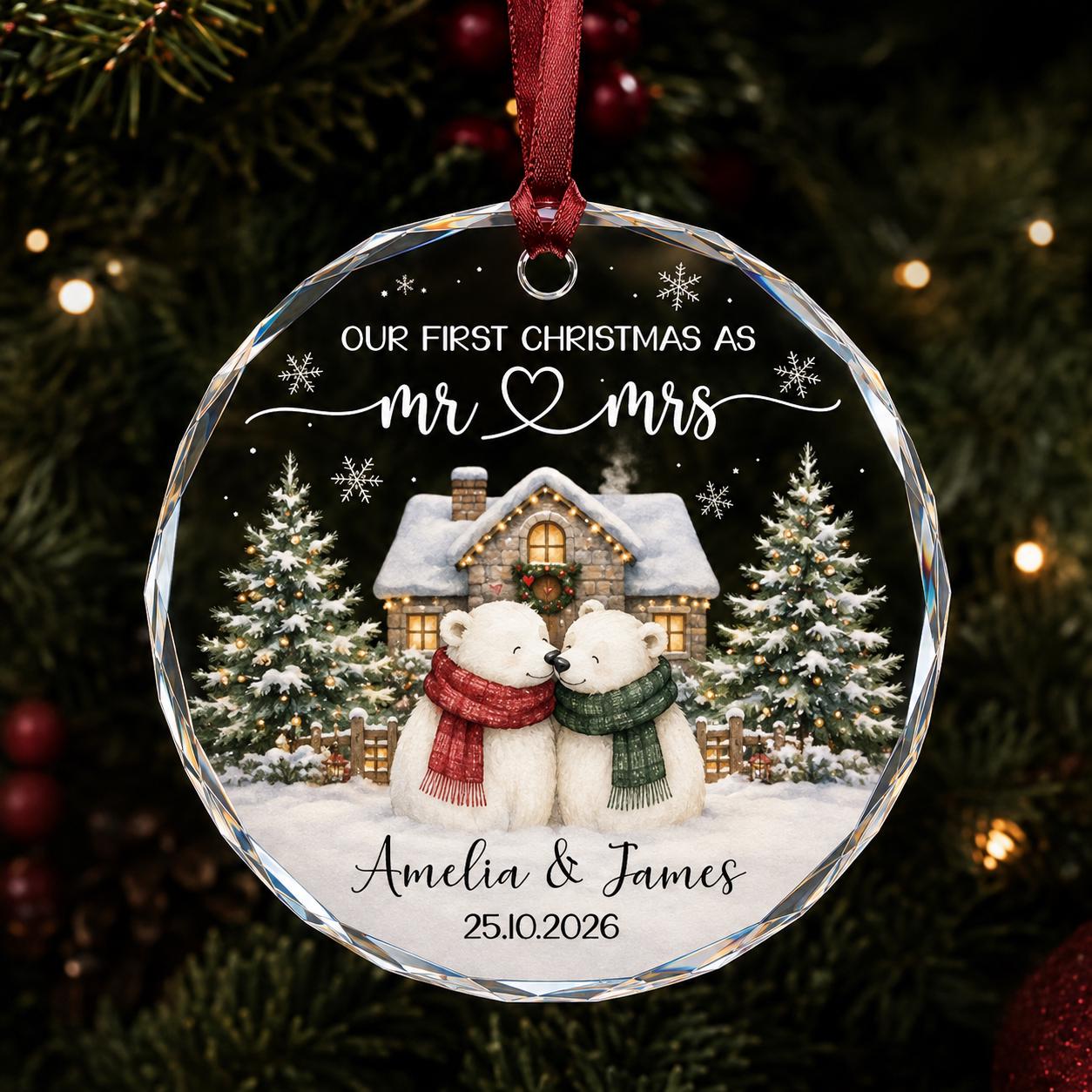 Crystal Glass Ornament for Holiday Tree Decoration - photo 2
