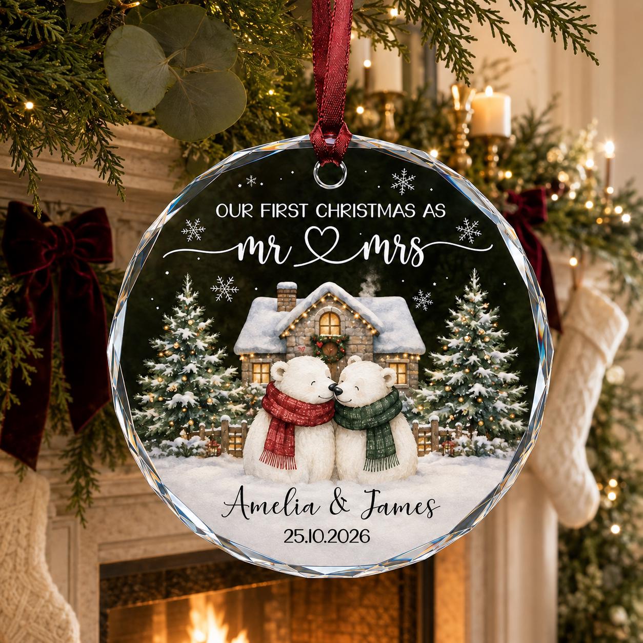 Crystal Glass Ornament for Holiday Tree Decoration - photo 5