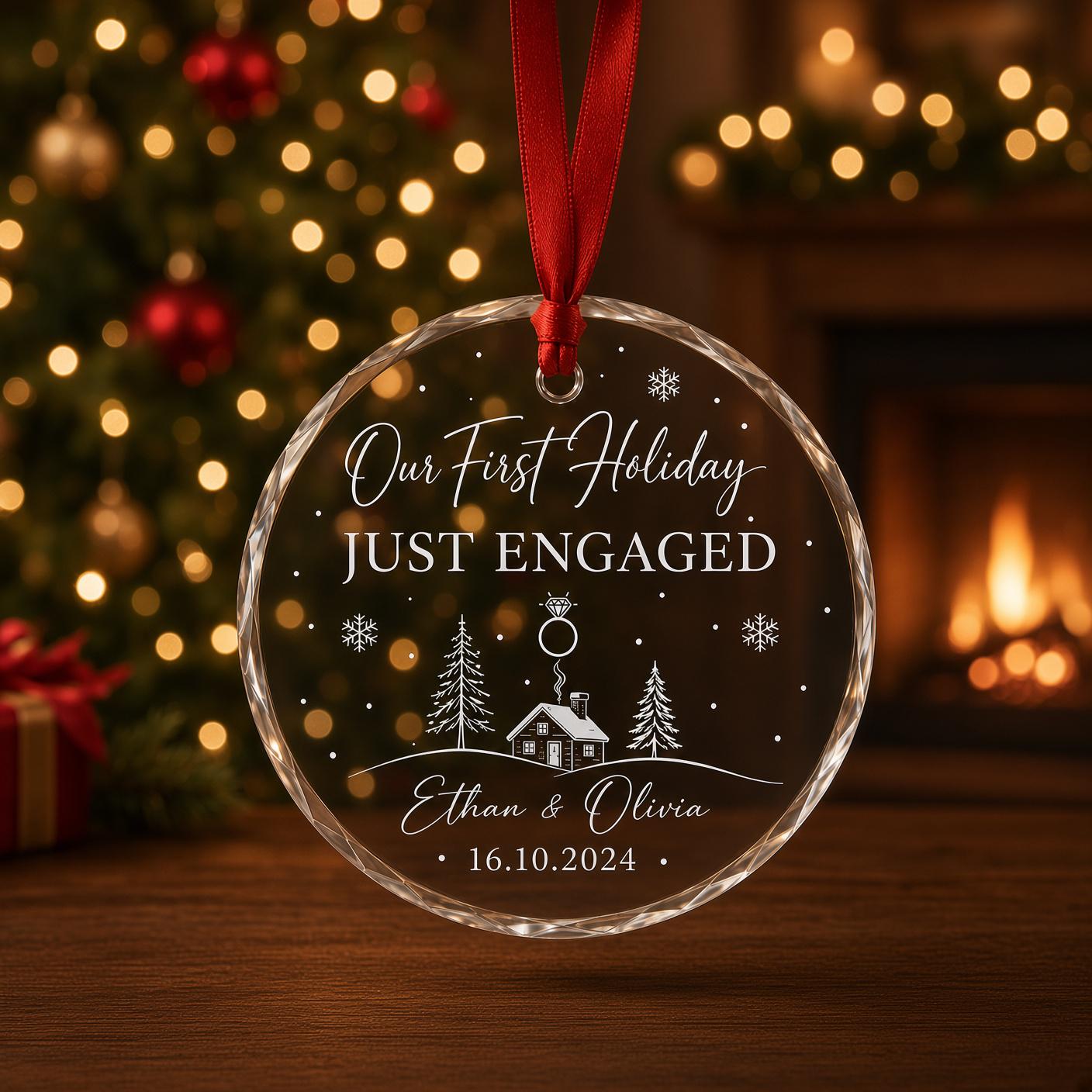 Personalized First Christmas Ornament for Mr and Mrs Penguin Couple Keepsake with Custom Name Newlywed Gift 2026 - photo 4