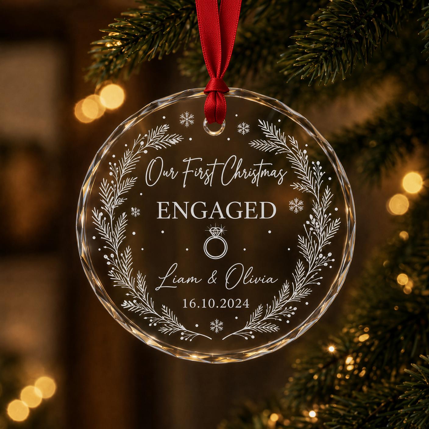 Personalized First Christmas Ornament for Mr and Mrs Penguin Couple Keepsake with Custom Name Newlywed Gift 2026 - photo 5