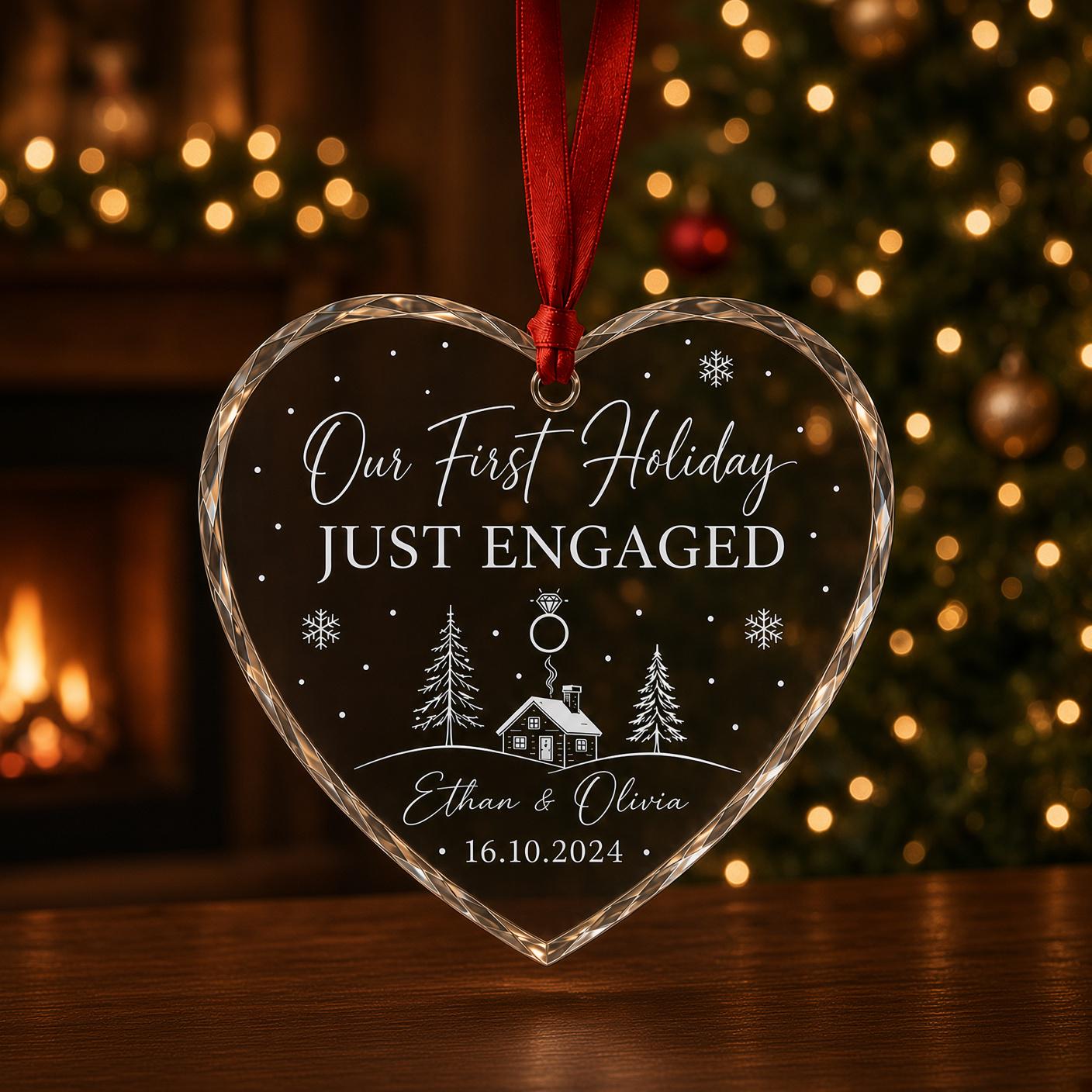 Personalized First Christmas Ornament for Mr and Mrs Penguin Couple Keepsake with Custom Name Newlywed Gift 2026 - photo 6