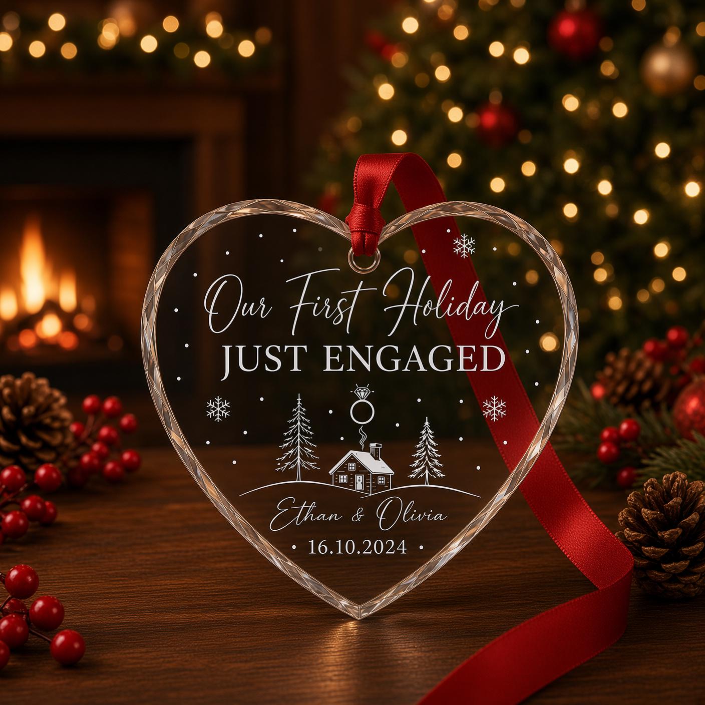 Personalized First Christmas Ornament for Mr and Mrs Penguin Couple Keepsake with Custom Name Newlywed Gift 2026 - photo 7