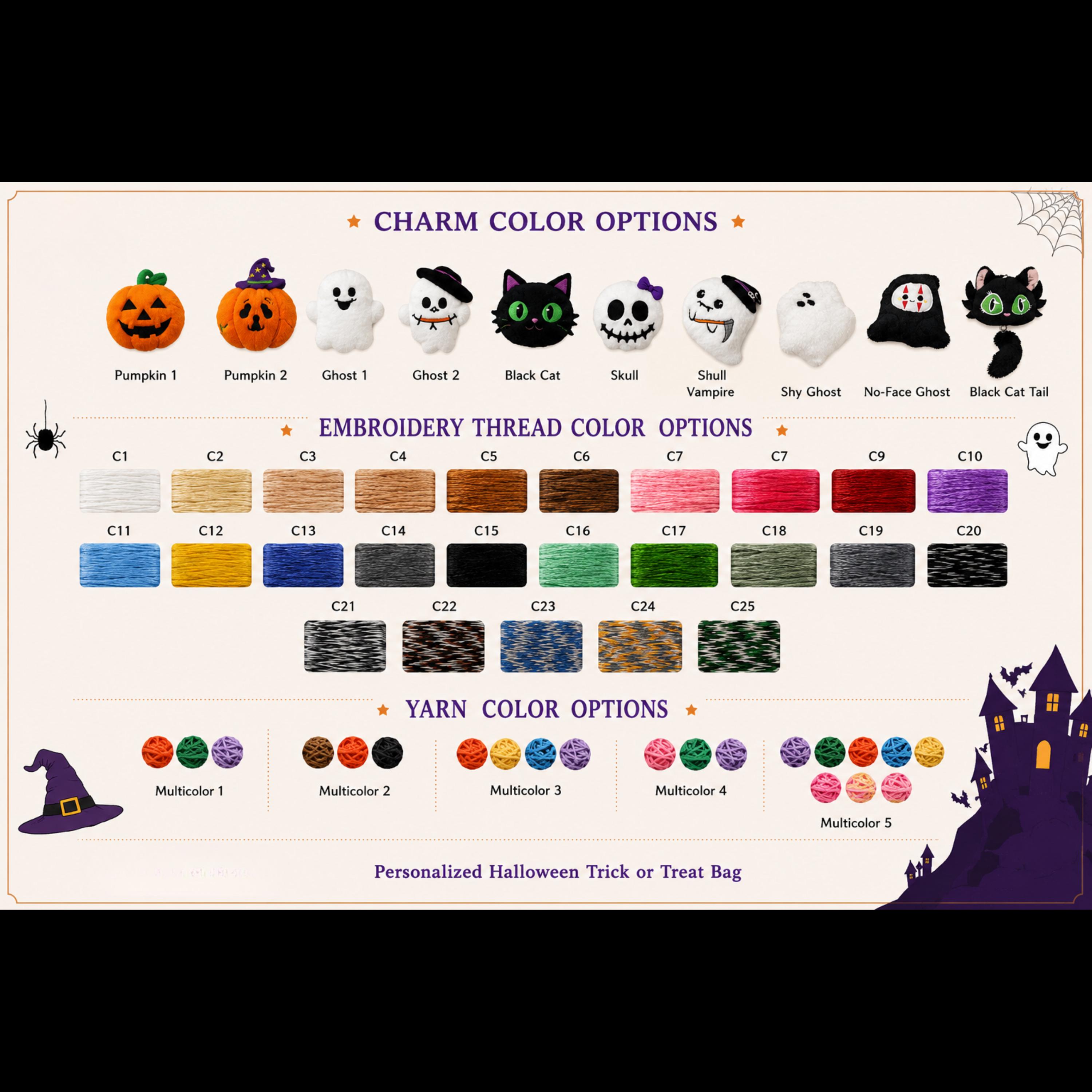 Personalized Custom Name Rope Halloween Basket – Kids Trick or Treat Candy Bucket and Cute Pumpkin Ghost Cat Bin - photo 4