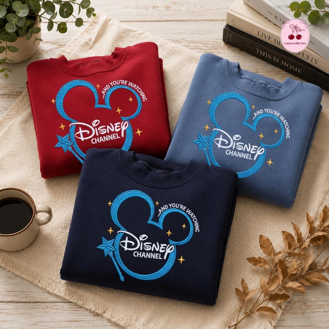 Embroidered Disney Channel Games Logo Lace Trim Tank Top with Classic Squad Mickey Ears Gaming Baby Tee Crop Top - photo 11