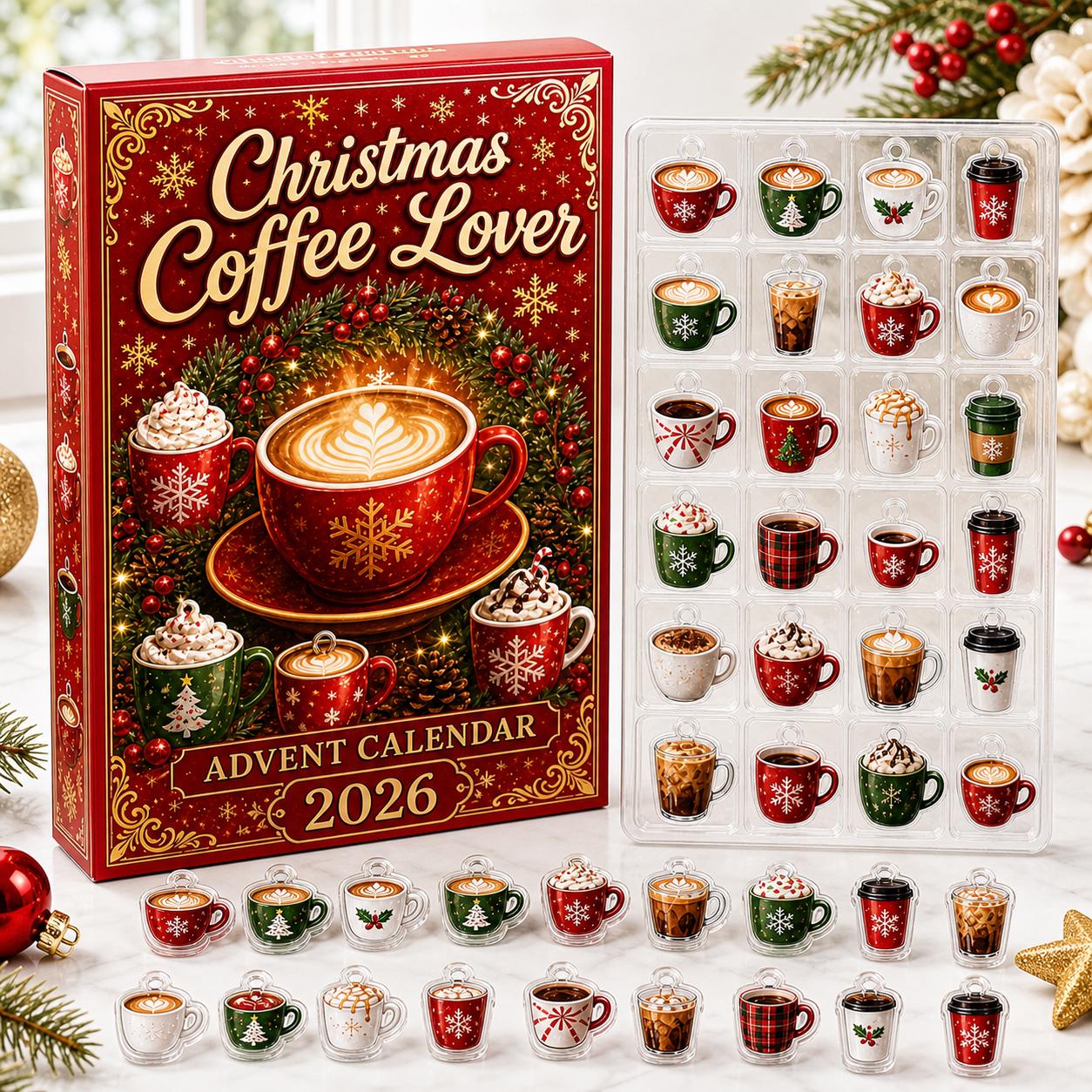 Christmas Coffee Blind Box Advent Calendar 2026 with Lover Charm Countdown and Mystery Box for Holiday Gift for Coffee Lovers - photo 4