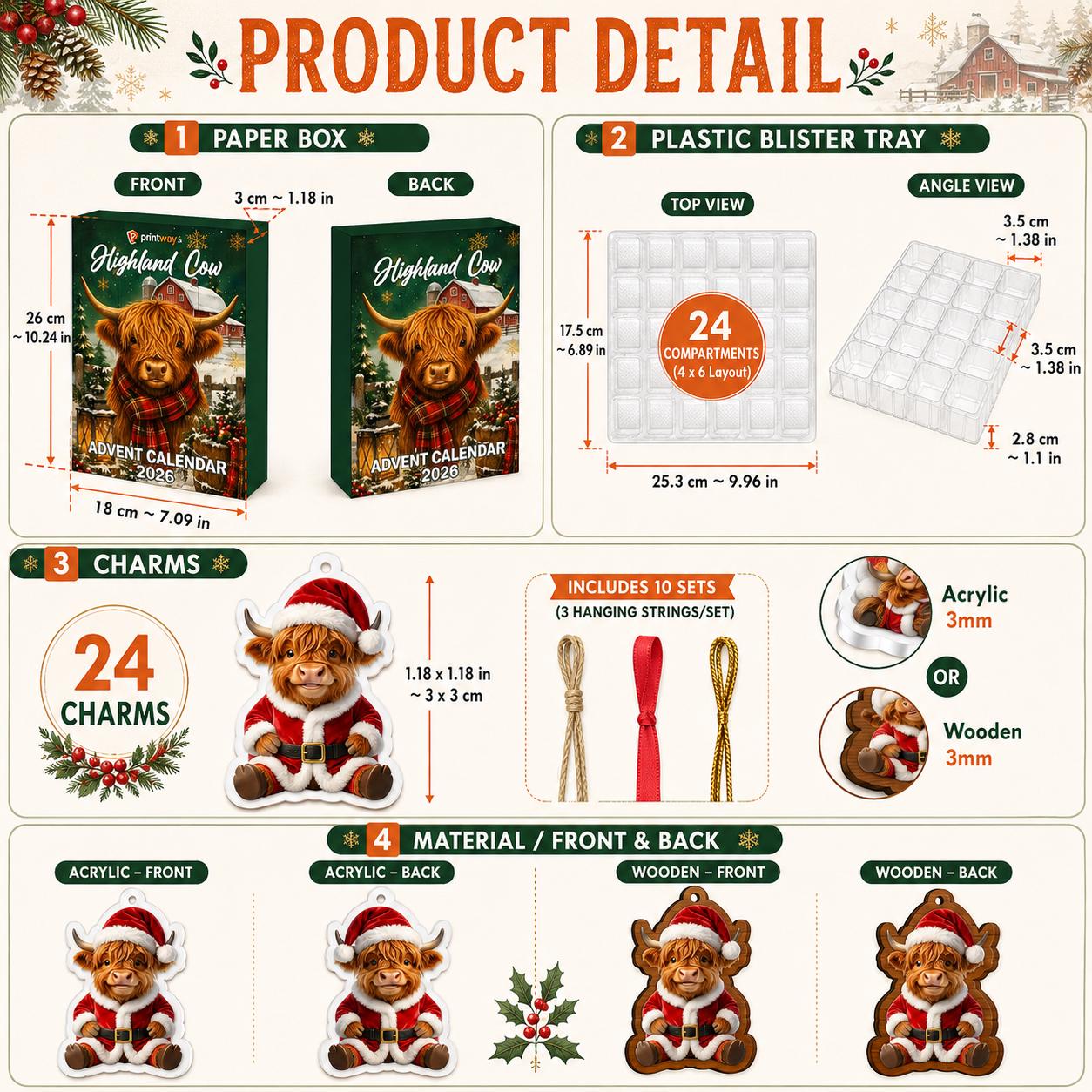 Bakery Blind Box Charm Set Christmas Advent Calendar 2026 – Gingerbread Countdown Holiday Gift for Bakers and Baking Lovers - photo 3