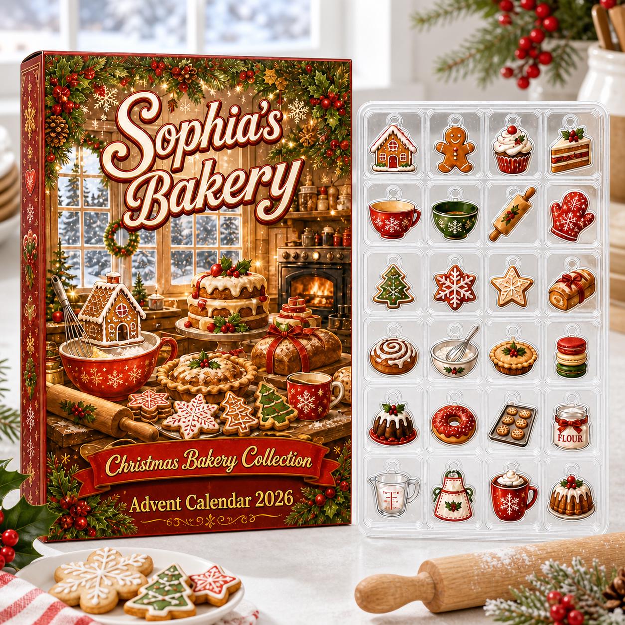 Bakery Blind Box Charm Set Christmas Advent Calendar 2026 – Gingerbread Countdown Holiday Gift for Bakers and Baking Lovers - photo 5