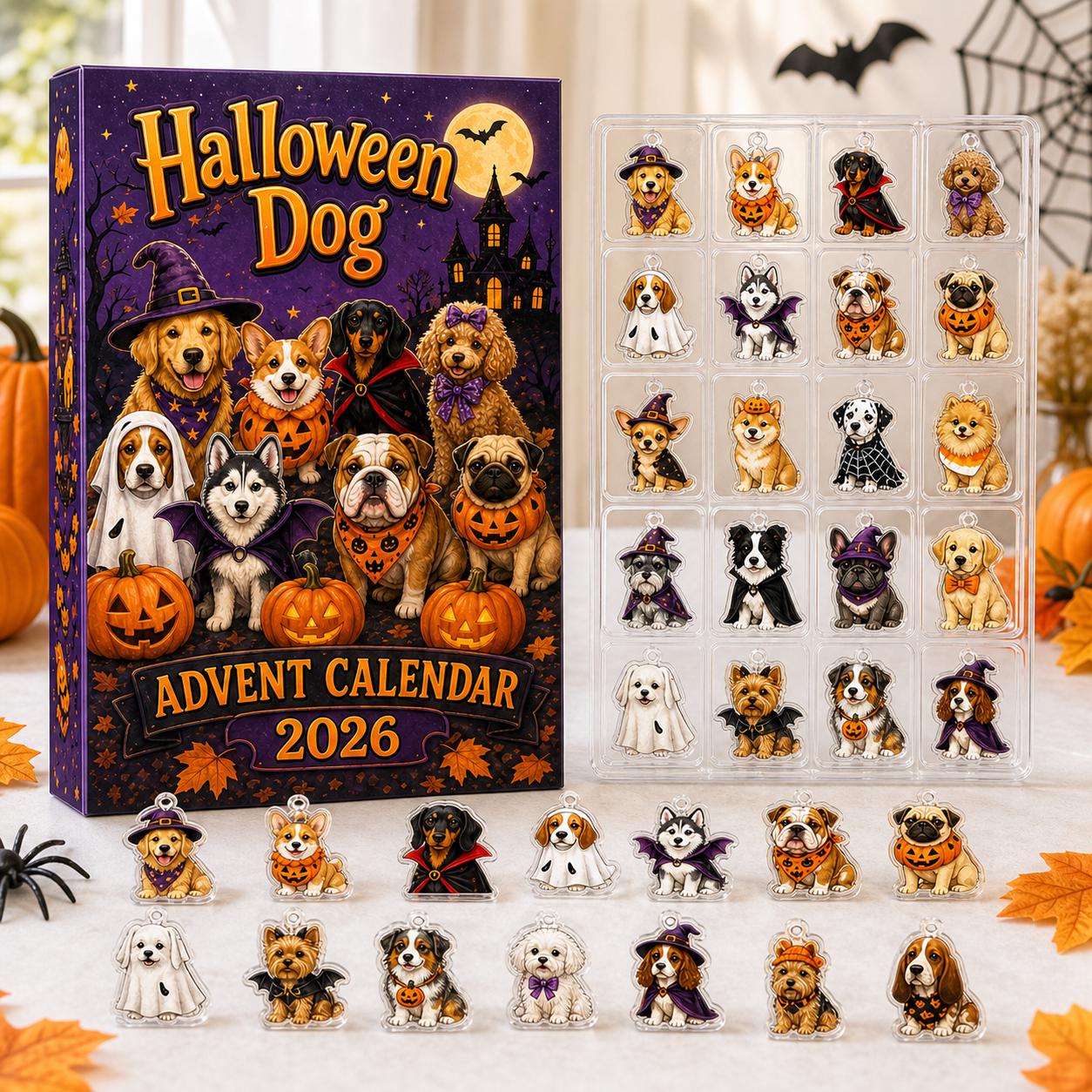 Halloween Dog Blind Box Advent Calendar 2026 – Spooky Puppy Mystery Charm Countdown Box Gift for Dog Lovers - photo 4