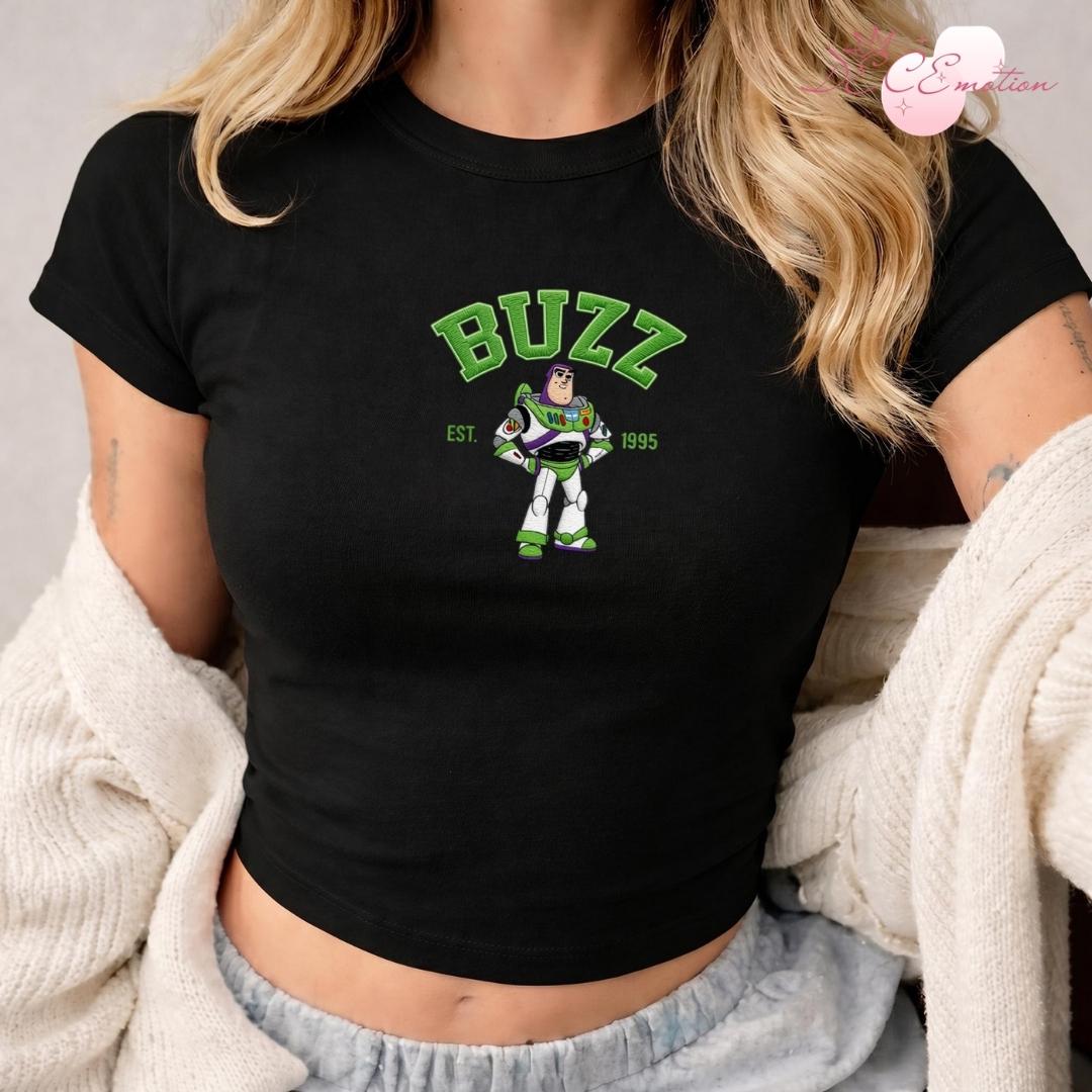 Embroidered All Characters Disney Trip Baby Tee Crop Tank with Mickey and Friends Winnie the Pooh Stitch Toy Story Lace Trim Tank Top - photo 5