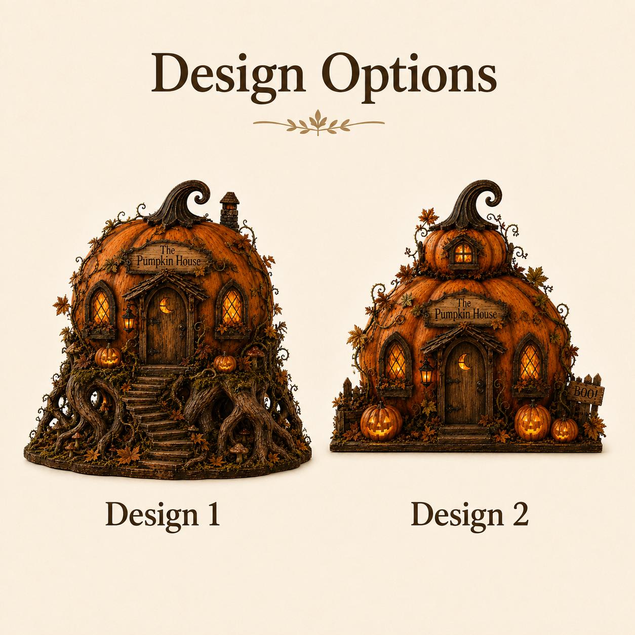 Pumpkin House Wooden Decor for Halloween Cottage and Cozy Tabletop Decoration with Fall Farmhouse Shelf Display - photo 3