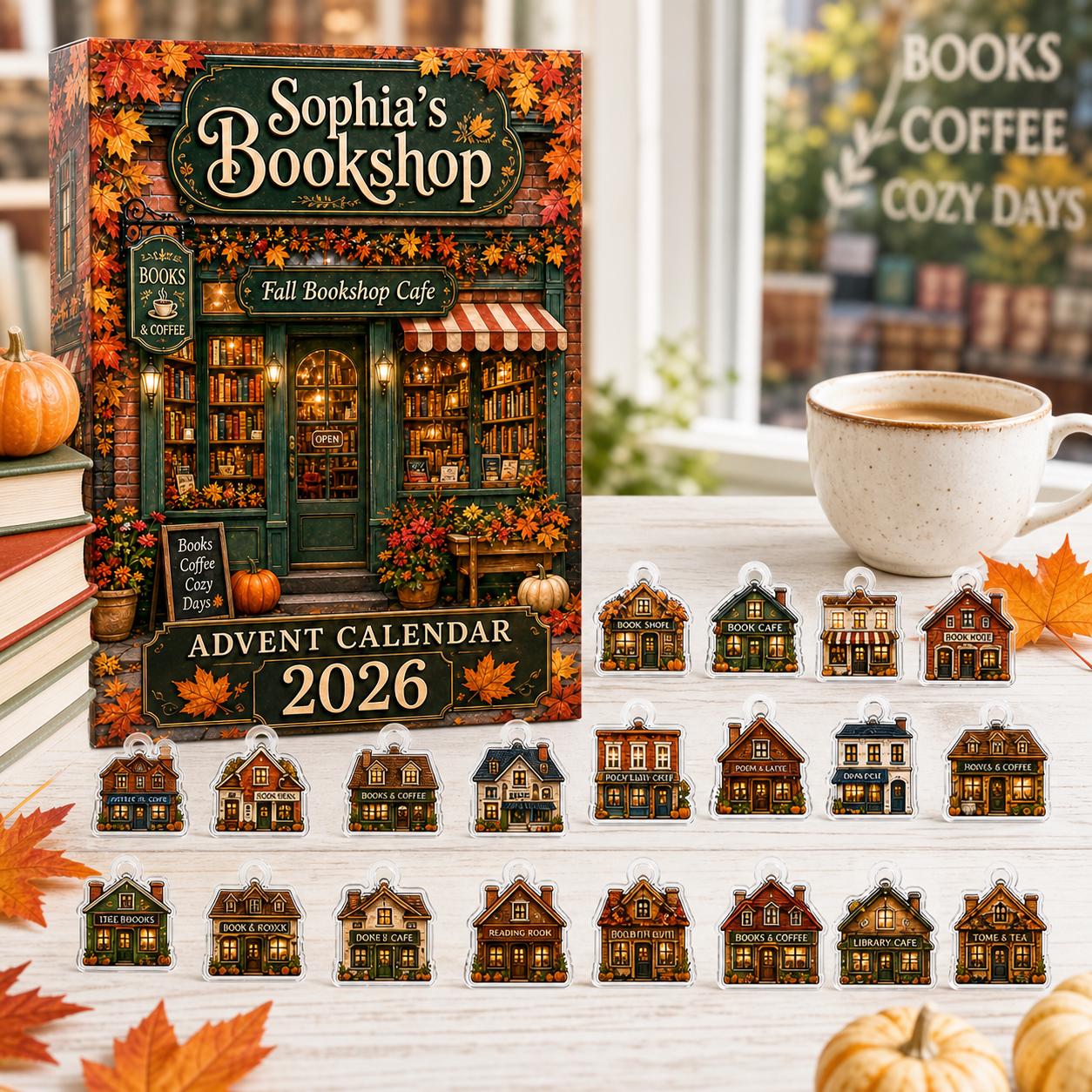 Fall Bookshop Advent Calendar – 2026 Blind Box Bookstore Charm Set for Autumn Book Lover Countdown and Cozy Reading Gift - photo 5