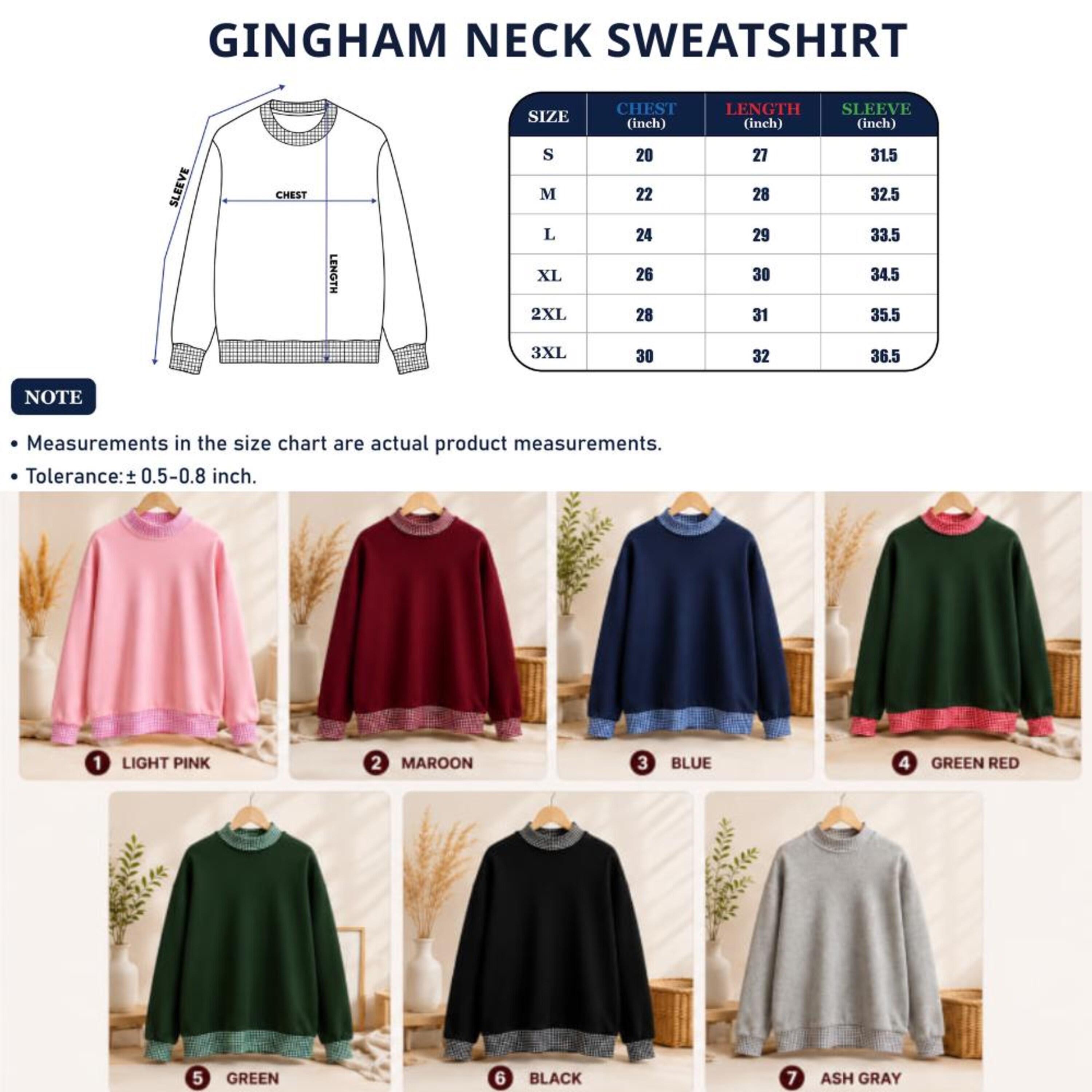 Embroidered Mickey and Friends Christmas Gingham Mock Neck Shirt – Mickey's Very Merry Crewneck for WDW Disneyland Christmas Trip Tee - photo 6