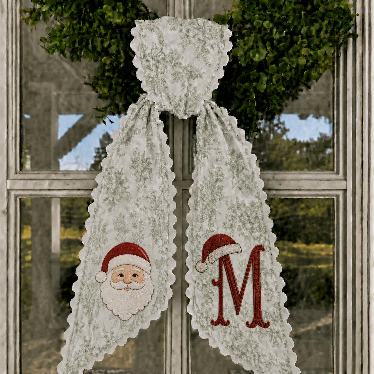 All Season Wreath Sash Bundle for Personalized Embroidery Monogram Door Decor, Halloween Christmas Fall Wildlife Floral Wreath Sash - photo 9