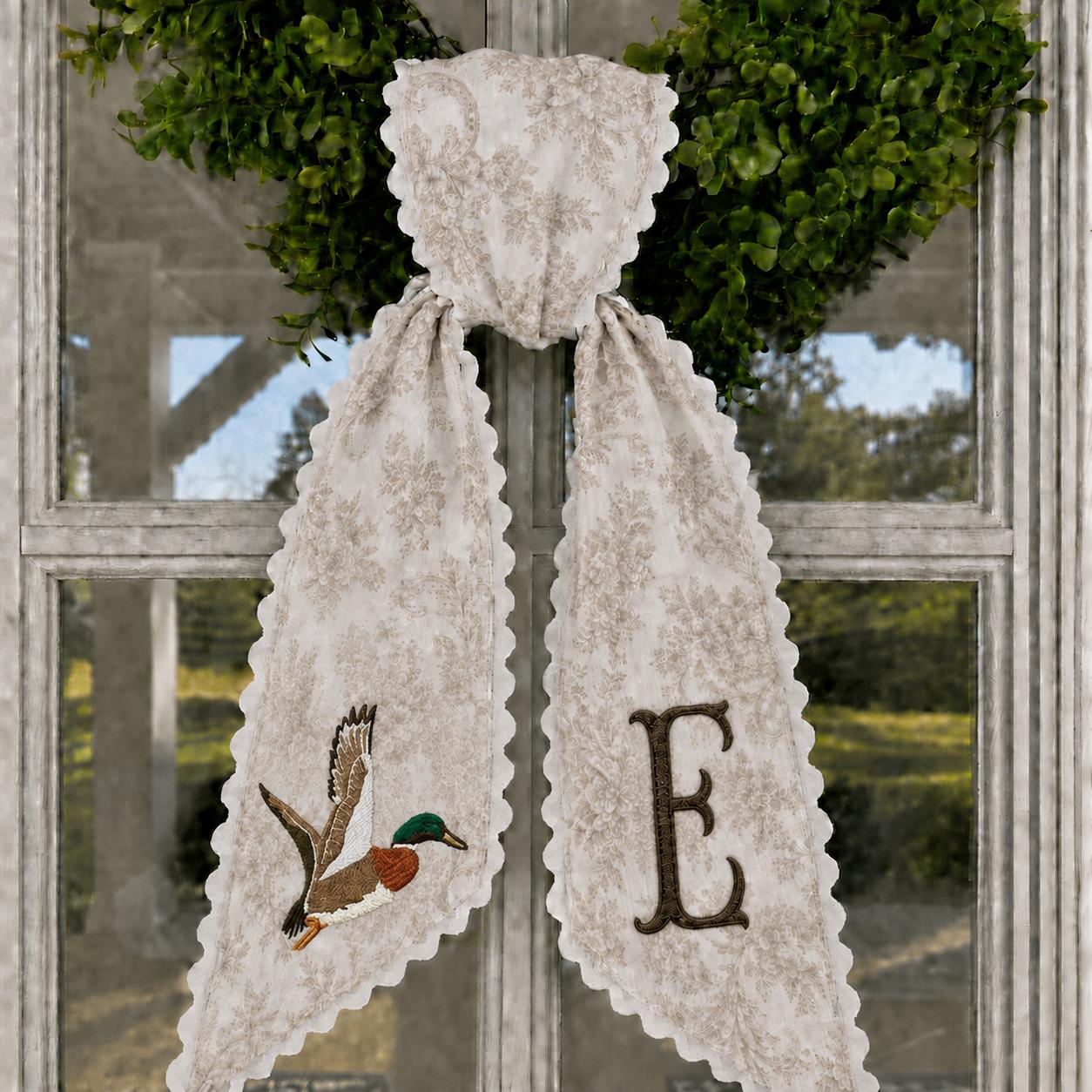 All Season Wreath Sash Bundle for Personalized Embroidery Monogram Wreath Sash, Christmas Halloween Fall Floral Holiday Door Decor - photo 4