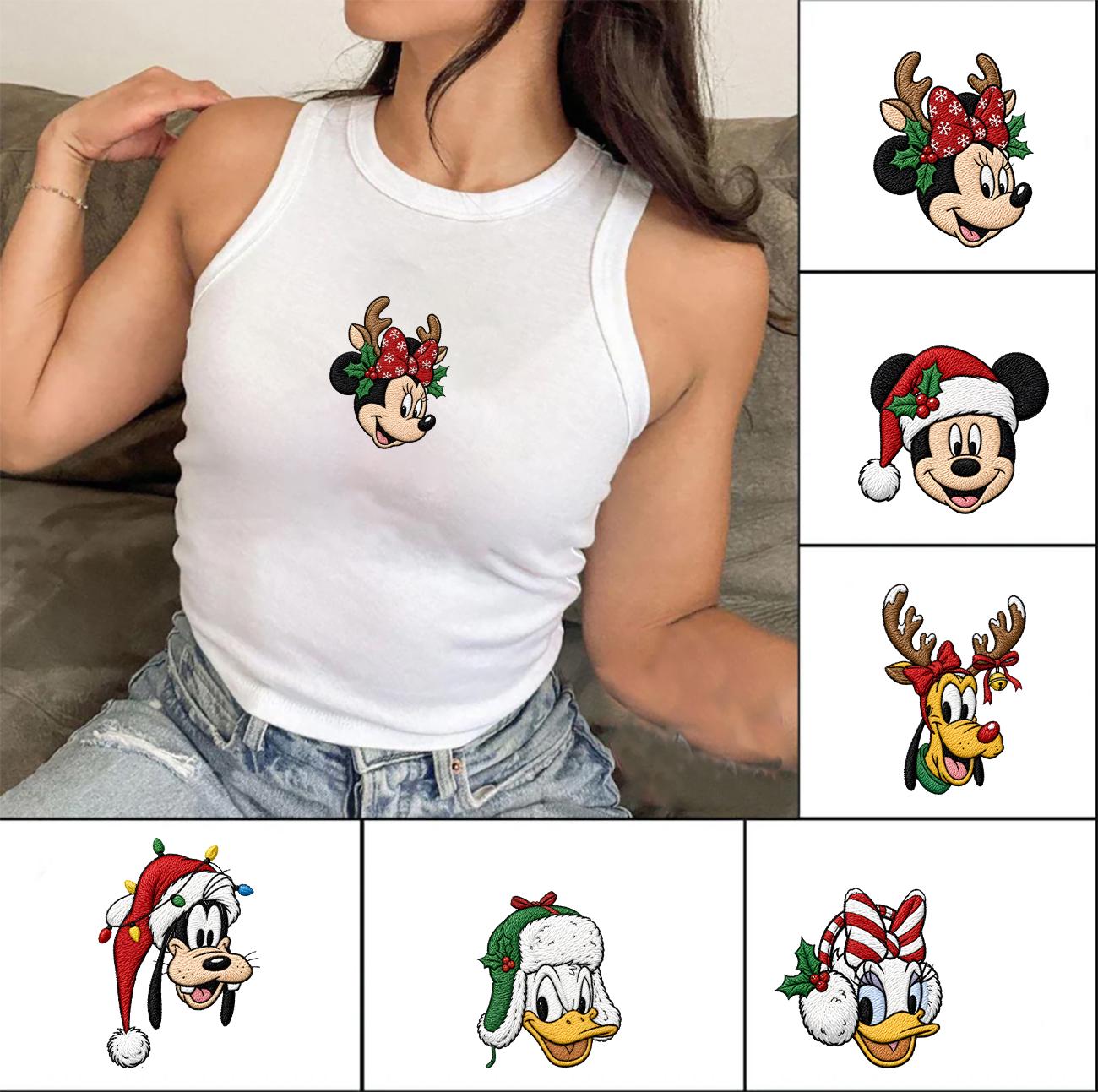 Embroidered All Characters Mickey and Friends Christmas Shirt – Disney Christmas Sweatshirt for Mickey's Very Merry Christmas Party - photo 3