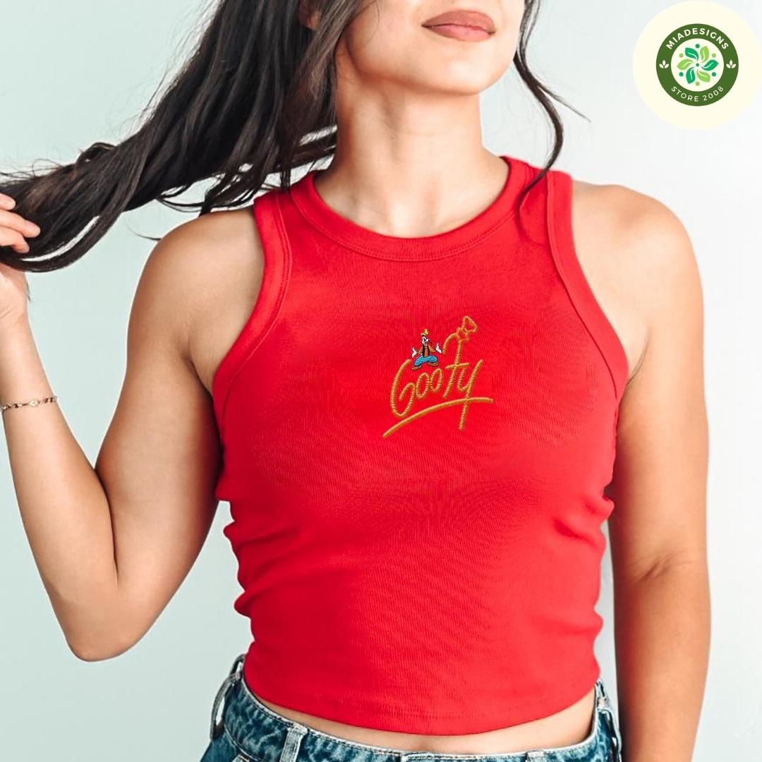 Embroidered Disney Trip Lace Trim Tank Top with All Characters Mickey and Friends – Walt Disney World Disneyland Baby Tee Crop Tank - photo 7