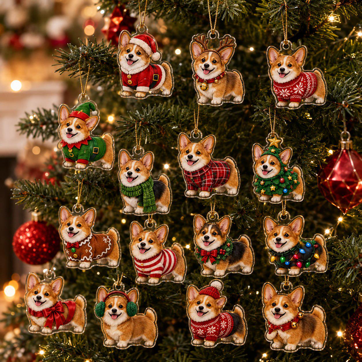 24 Days Corgi Christmas Advent Calendar 2026 – Blind Box Charm Set with 24 Acrylic Charms, Cute Dog Lover Holiday Countdown Gift - photo 4