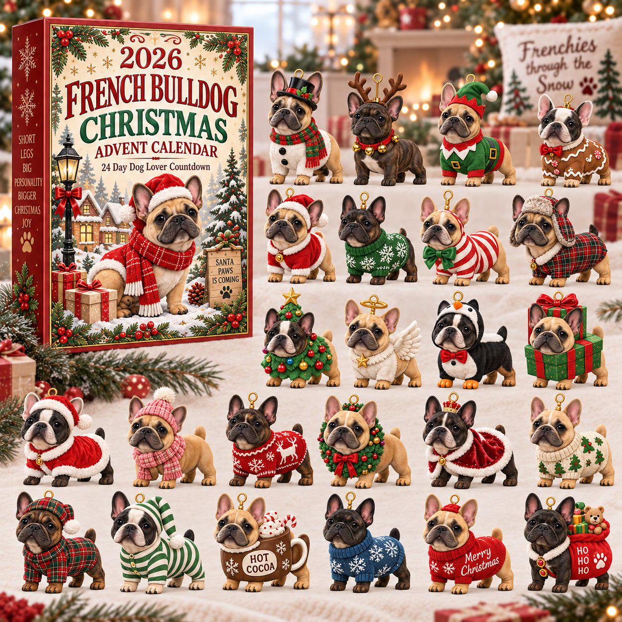 24 Days Golden Retriever Lover Advent Calendar 2026 with Husky Corgi Christmas Pet Blind Box Charm Set and Puppy Kitty Countdown Gift - photo 4