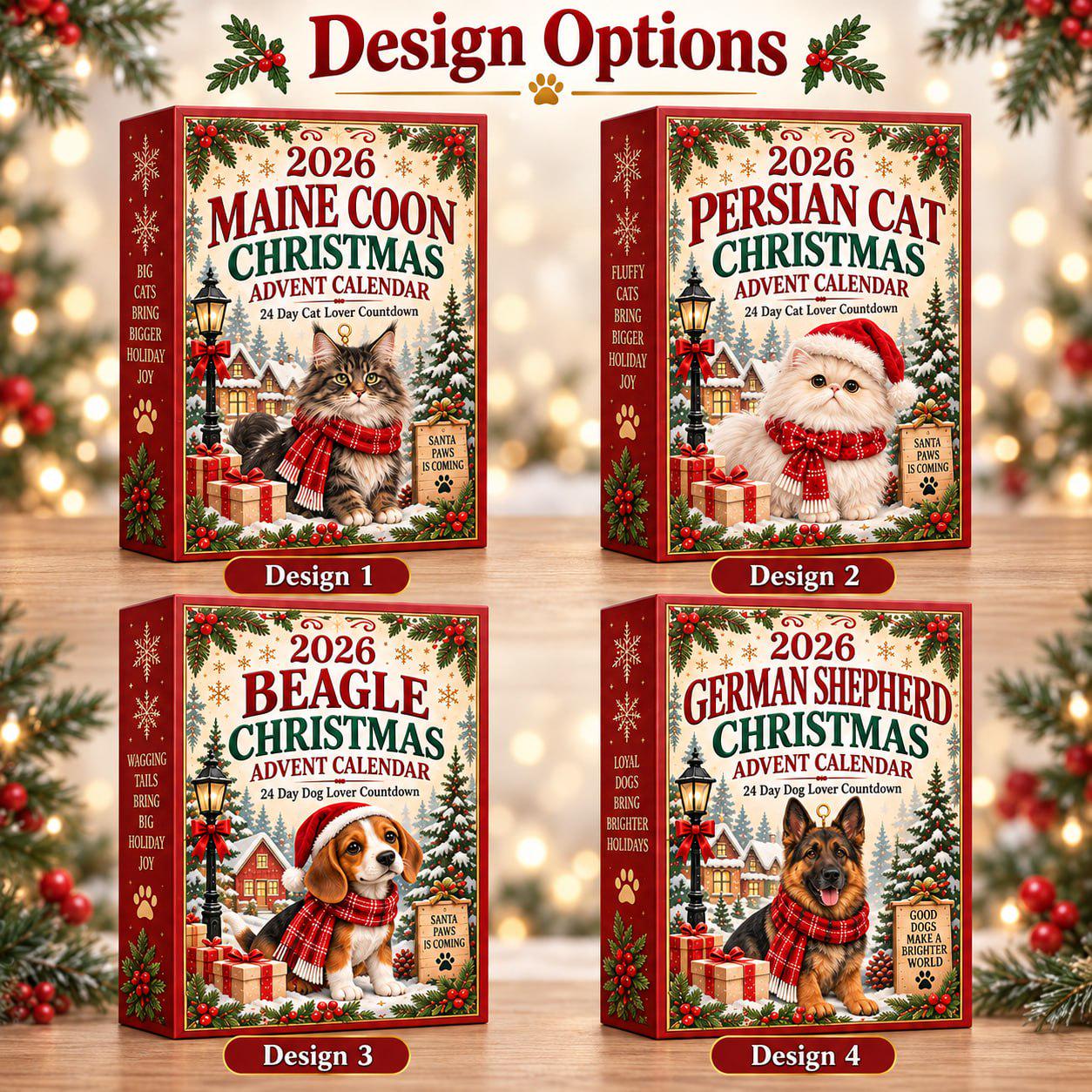 24 Days Pet Lover Advent Calendar 2026 with Dog and Cat Christmas Charm Set and Puppy Kitty Blind Box Countdown for Pet Owner Gift - photo 5