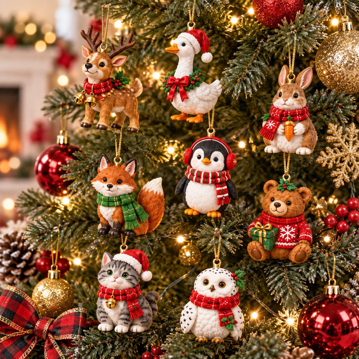 24 Days Animal Christmas Advent Calendar 2026 with Blind Box Charm Set and Cute Holiday Animals Countdown for Lovers Gift - photo 2