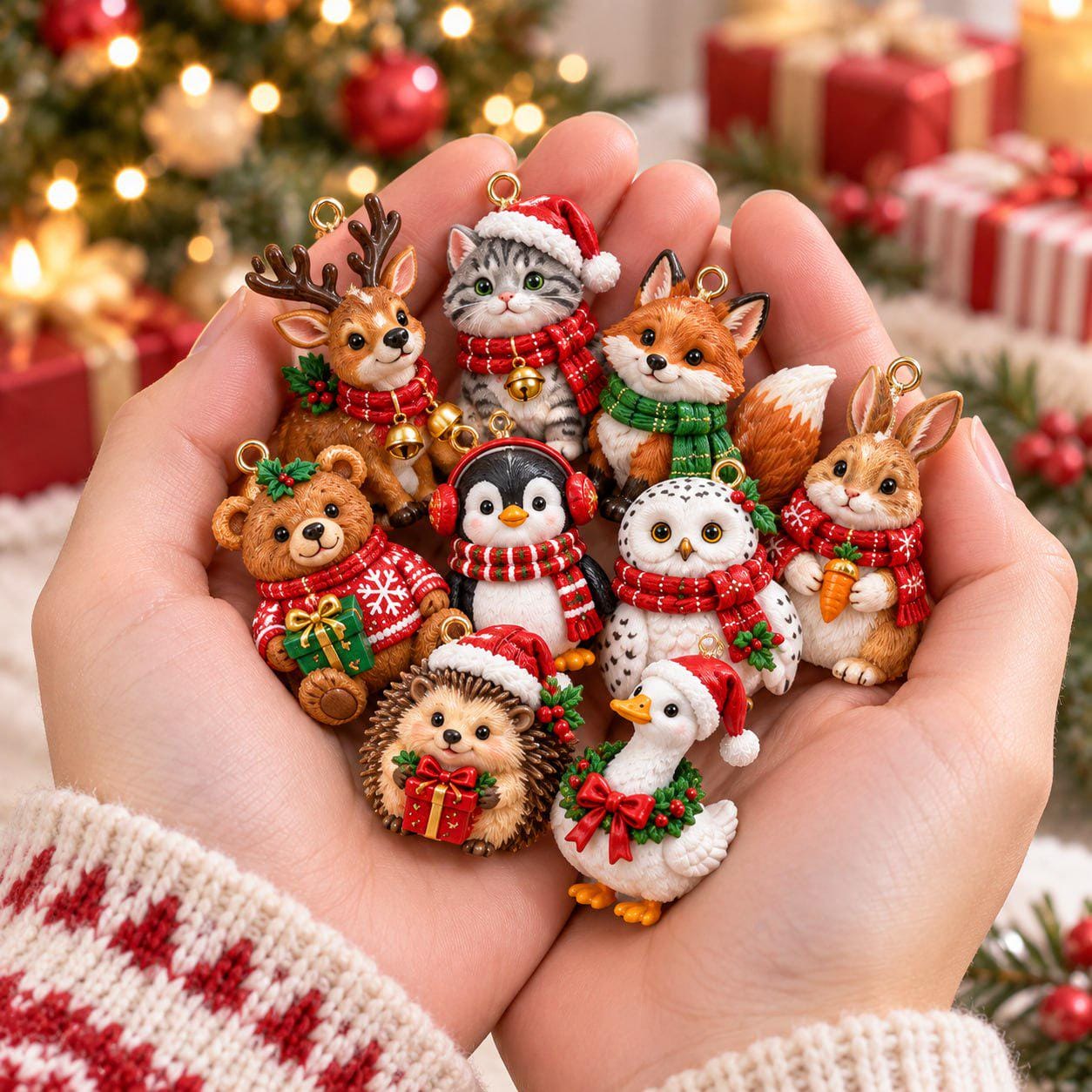 24 Days Animal Christmas Advent Calendar 2026 with Blind Box Charm Set and Cute Holiday Animals Countdown for Lovers Gift - photo 3