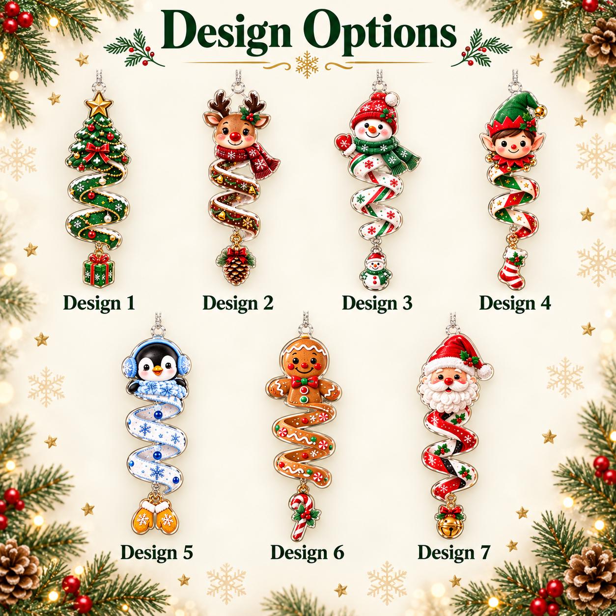 Christmas Acrylic Ornament Set with Tree Reindeer Snowman Gingerbread Hanging Decor and Cute Holiday Keepsake Gift - photo 5