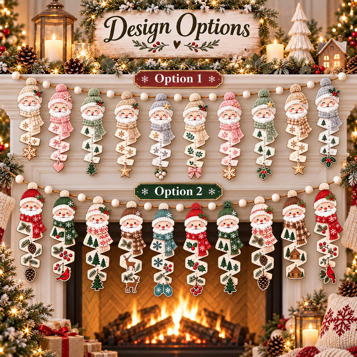 Garland – Snowman Wooden Banner for Christmas Mantel Decor with Rustic Winter Fireplace and Farmhouse Holiday Hanging Wood Decoration - photo 4