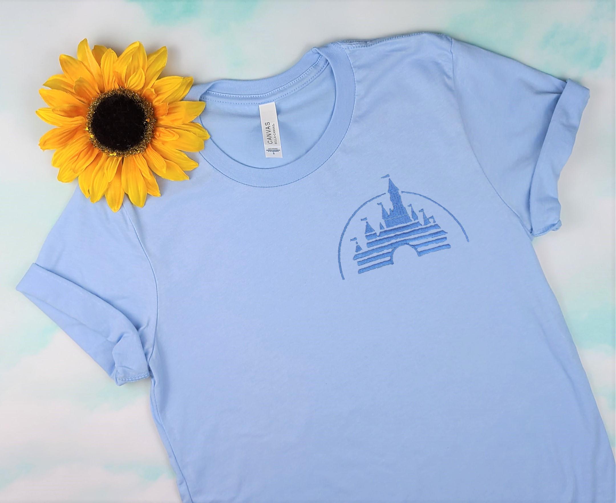 Vintage Disney Castle Embroidered Unisex Shirt for Disneyland and Walt Disney World Park Trips - photo 7