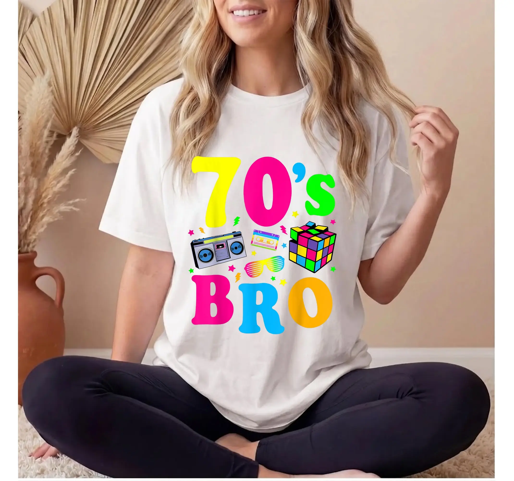 1970s Bro Costume Tee, Retro 70s 80s Disco Party Funny Halloween T-Shirt