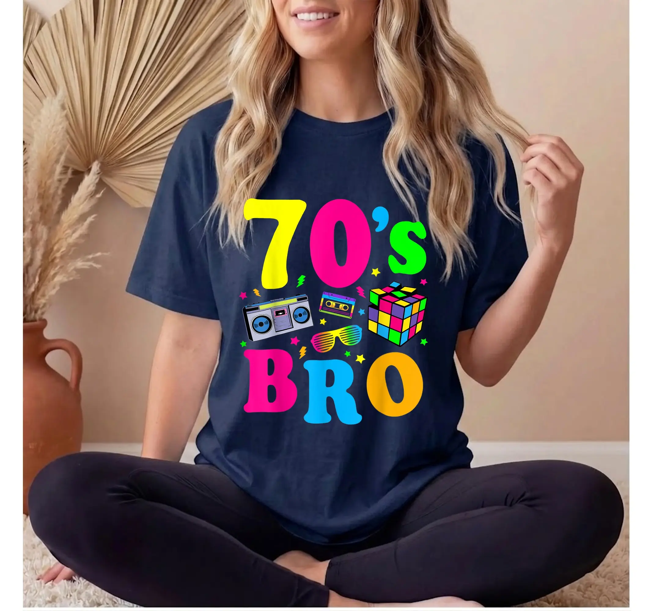 1970s Bro Costume Tee, Retro 70s 80s Disco Party Funny Halloween T-Shirt - photo 3
