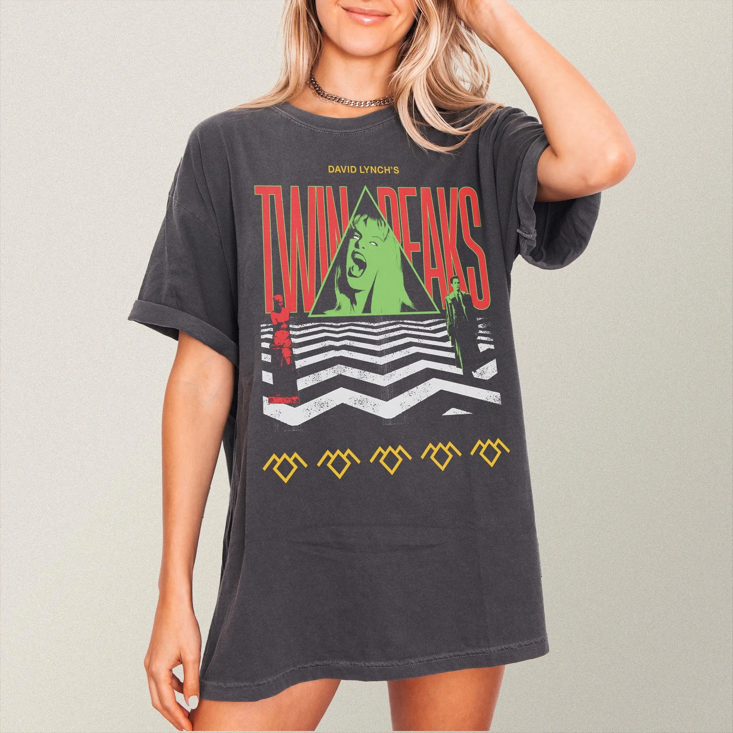 Retro 90s TV Show Graphic Tee, David Lynch Laura Palmer Vintage Cult Horror Mystery Unisex Shirt - photo 1