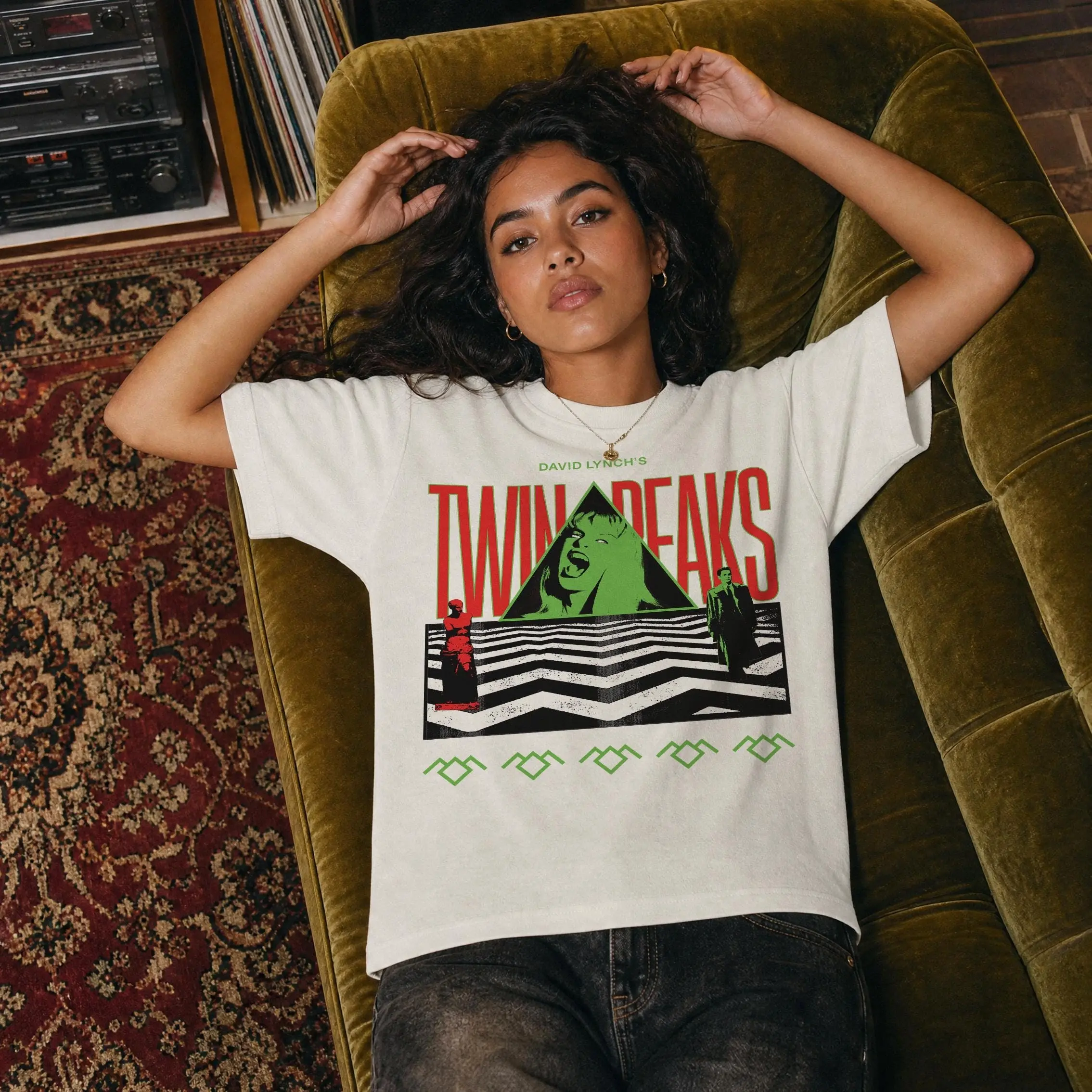 Retro 90s TV Show Graphic Tee, David Lynch Laura Palmer Vintage Cult Horror Mystery Unisex Shirt - photo 3