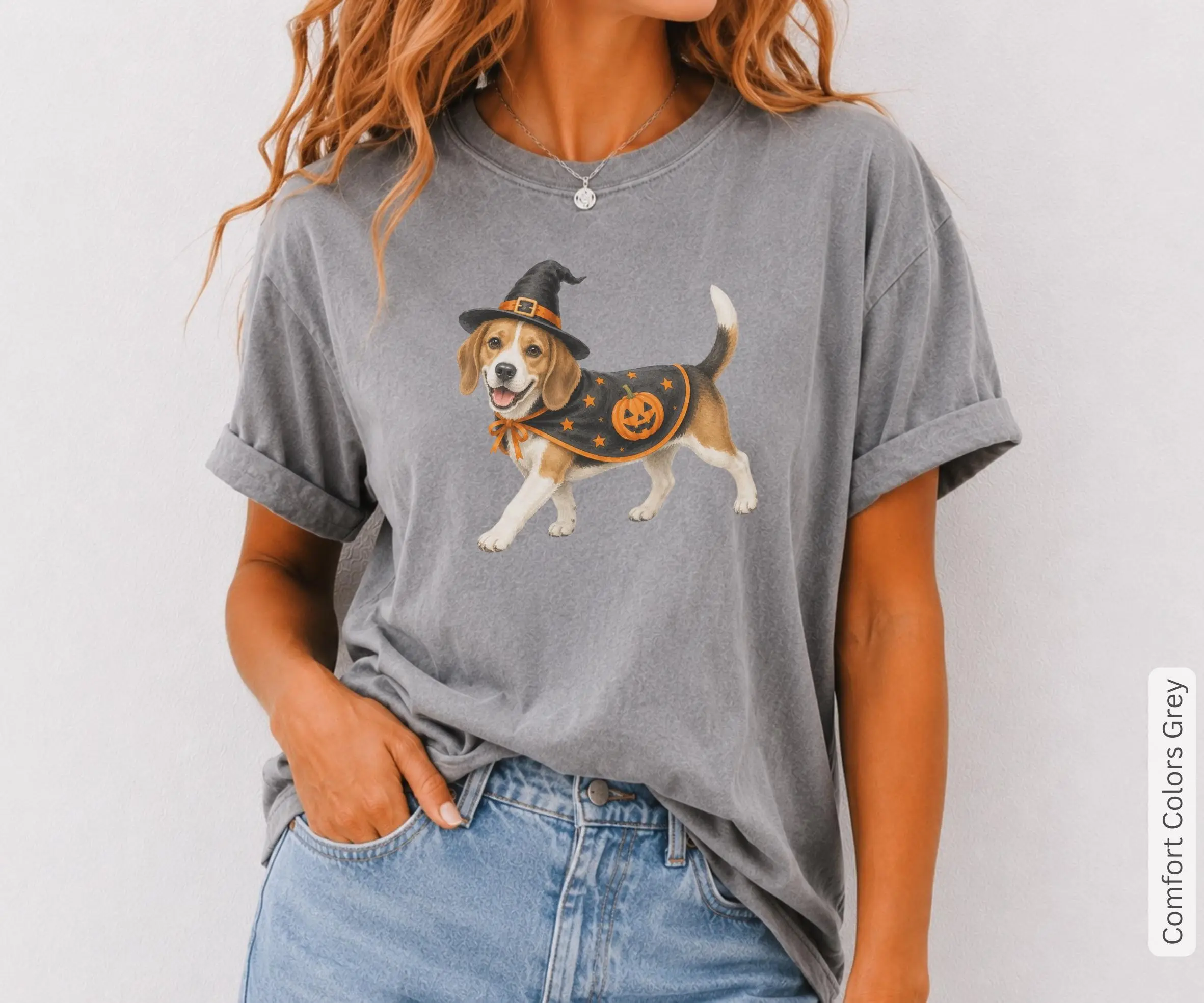 Beagle Halloween Shirt, Pumpkin Dog Costume Tee, Funny Fall Dog Lover Gift - photo 3