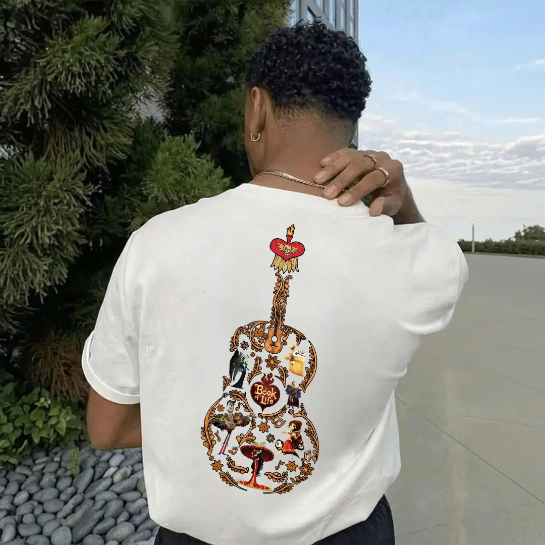 Book of Movie Life 2 Side Sweatshirt, Film Cartoon Animated Vintage Graphic Pullover, Halloween Gift - photo 3