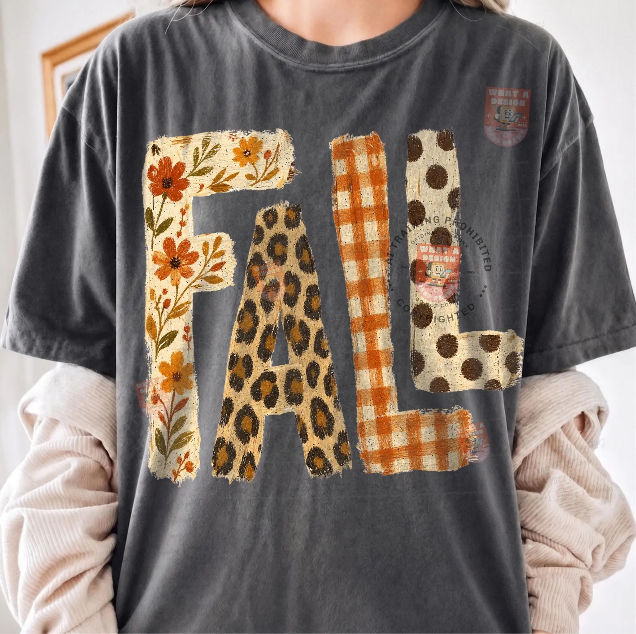 Comfort Colors Fall Pumpkin Varsity T-Shirt, Distressed Retro Girly Trendy Thanksgiving Autumn Tee - photo 4