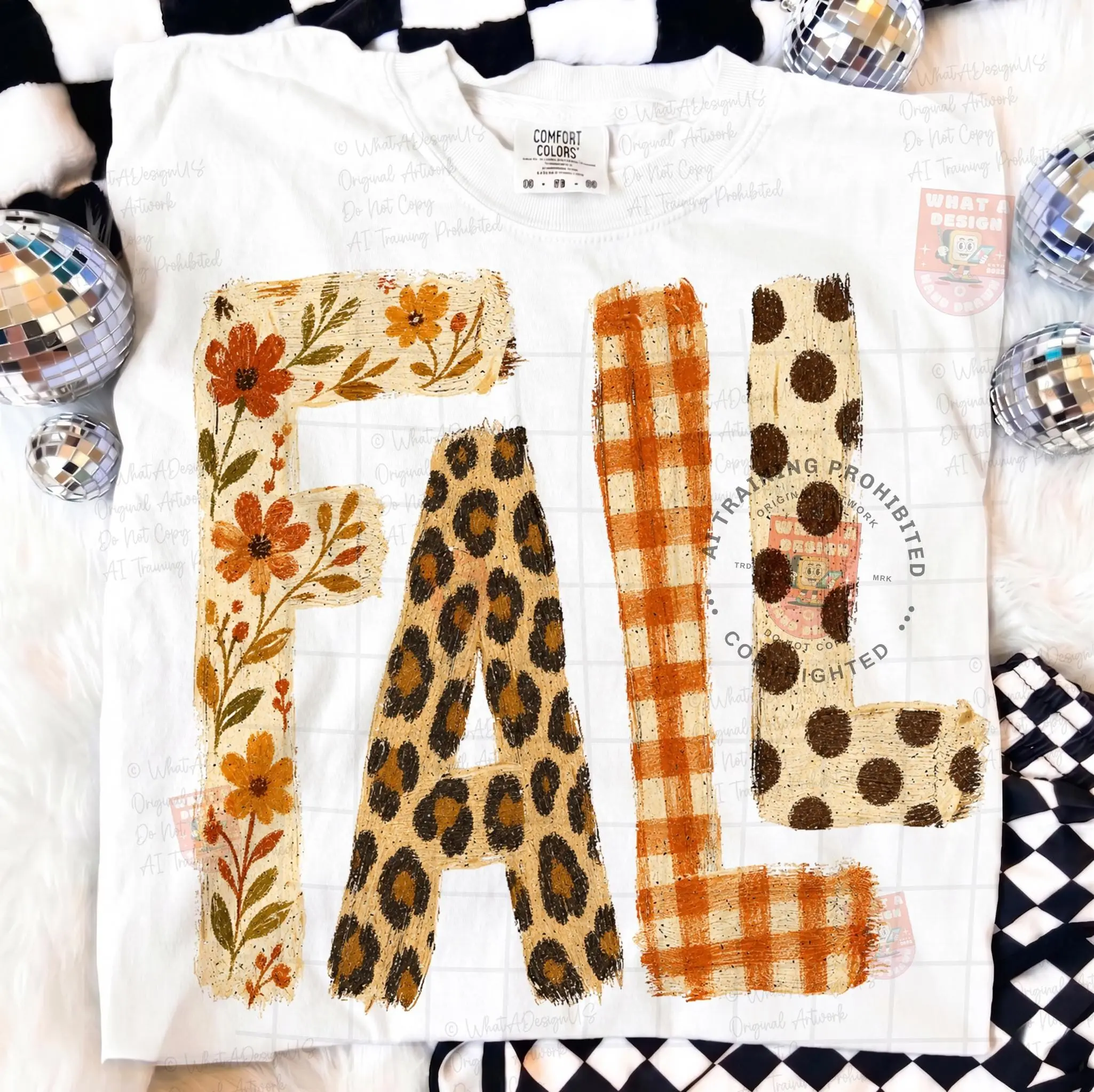 Comfort Colors Fall Pumpkin Varsity T-Shirt, Distressed Retro Girly Trendy Thanksgiving Autumn Tee - photo 5