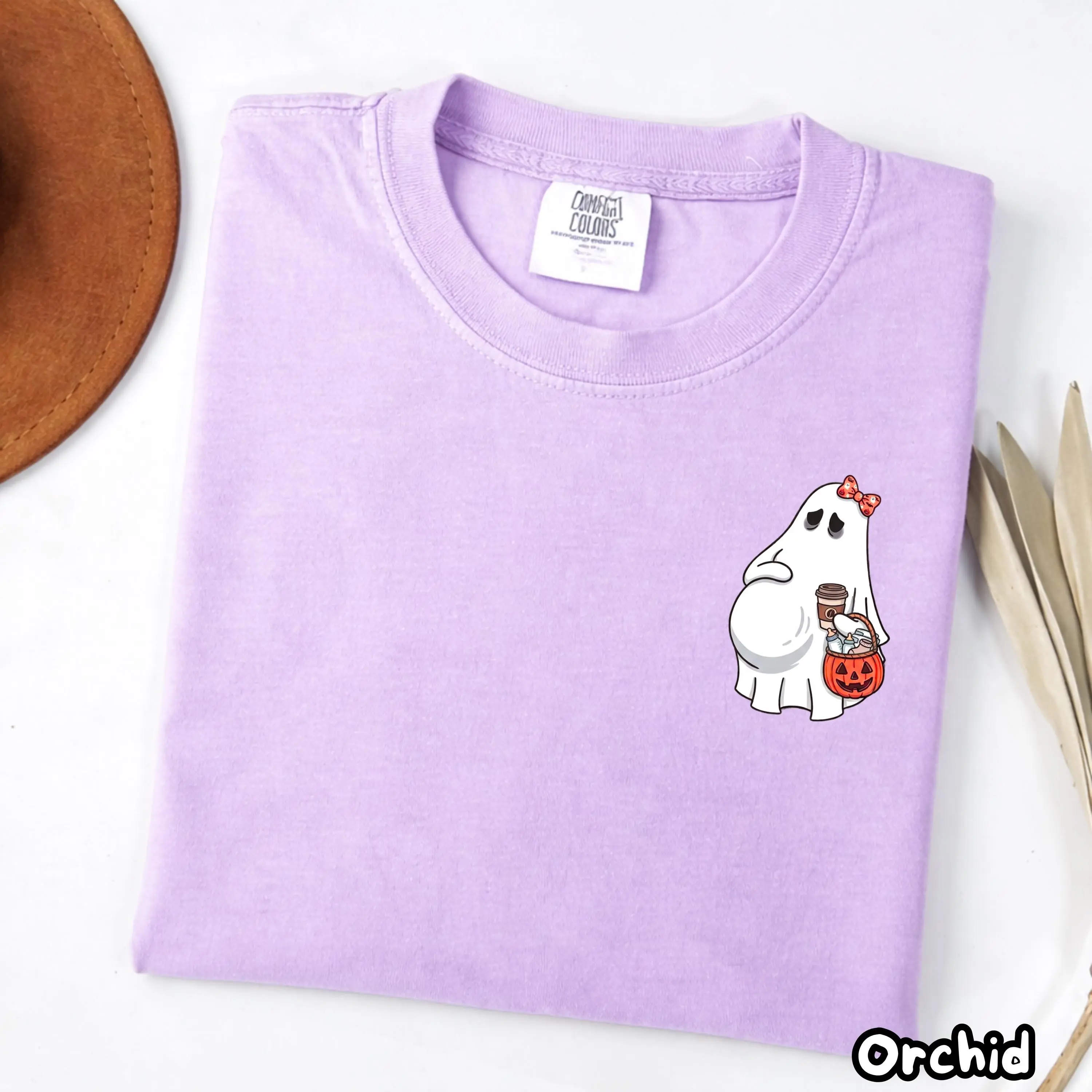 Comfort Colors Ghost Halloween Shirt, Cute Funny Spooky Season Mom Graphic Tee - photo 5