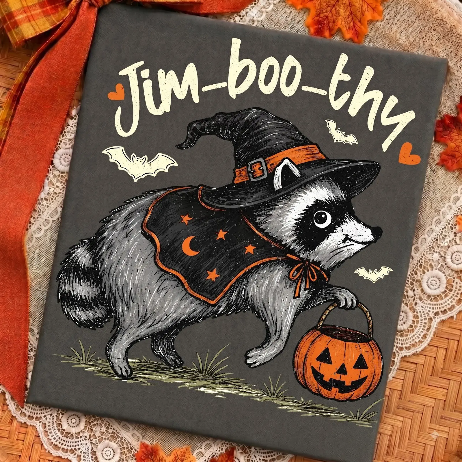Comfort Colors Jimothy Funny Racoon T-Shirt, Fall Halloween Graphic Tee, Cute Trendy Top for Women - photo 5
