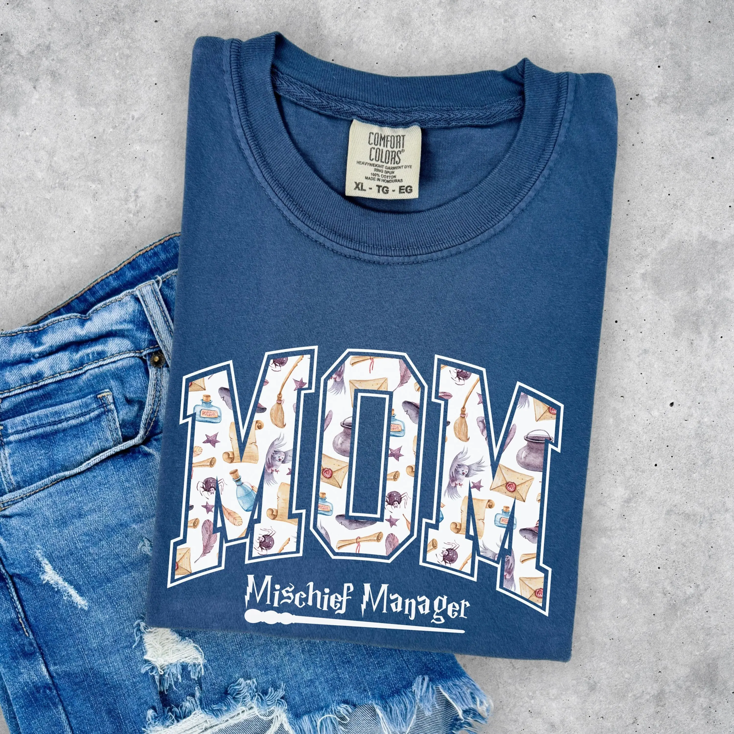 Comfort Colors Mystical Magical Mama Halloween Pullover, Spooky Fantasy Witchy Sweatshirt, Cute Fall Gift for Moms - photo 2