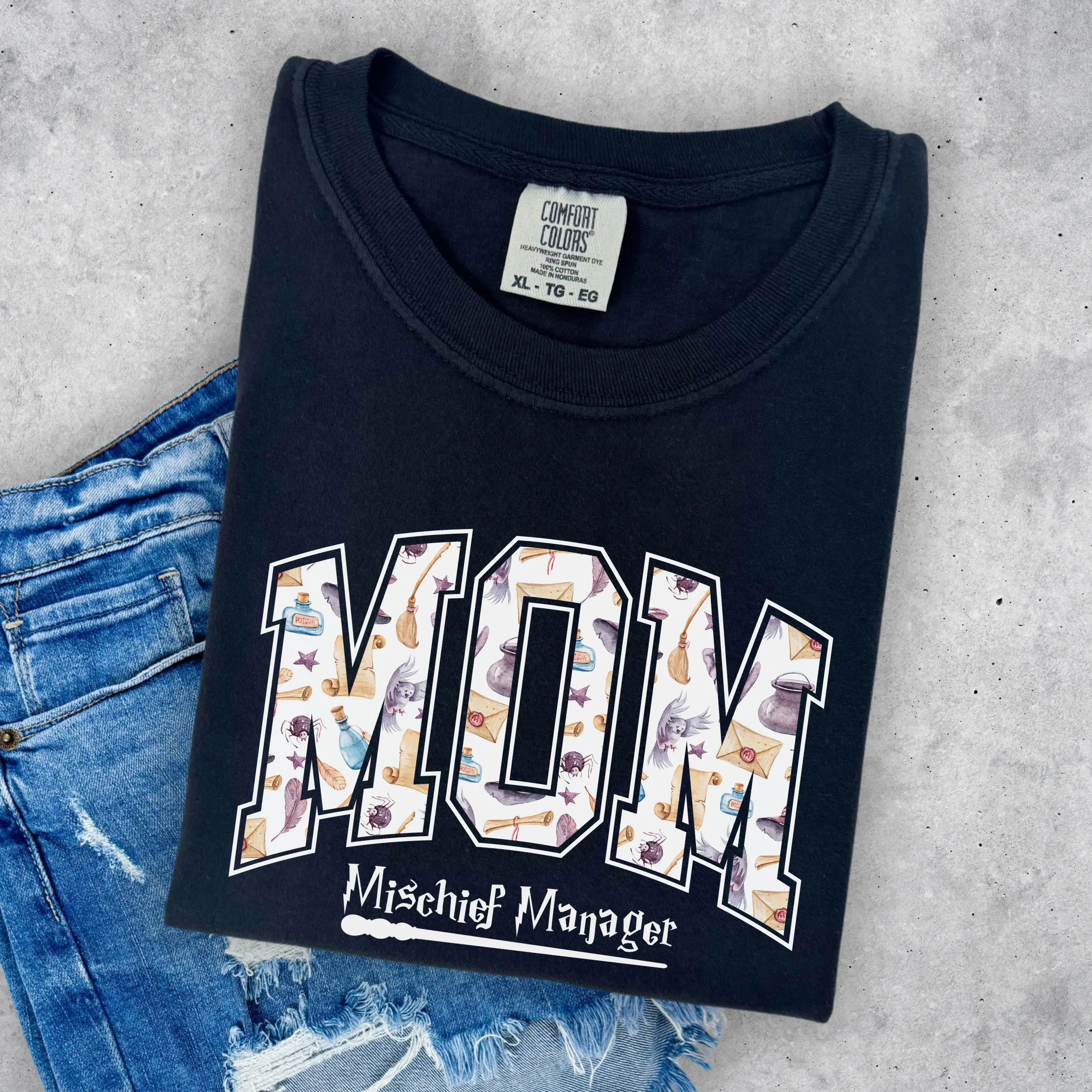 Comfort Colors Mystical Magical Mama Halloween Pullover, Spooky Fantasy Witchy Sweatshirt, Cute Fall Gift for Moms - photo 4