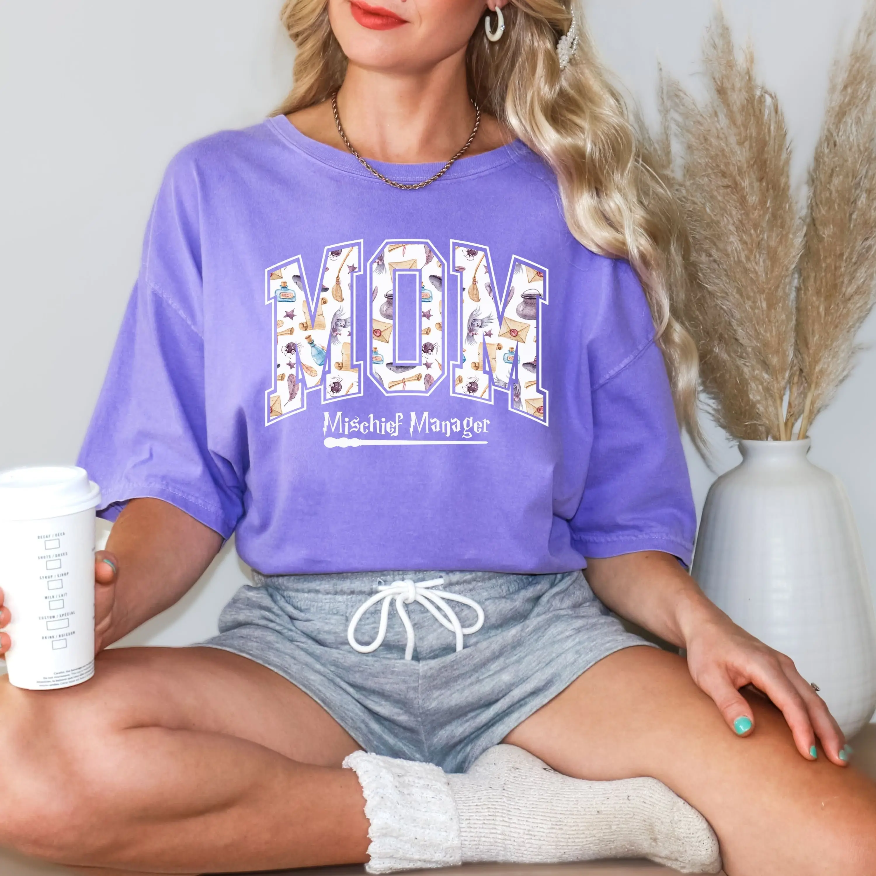 Comfort Colors Mystical Magical Mama Halloween Pullover, Spooky Fantasy Witchy Sweatshirt, Cute Fall Gift for Moms - photo 5