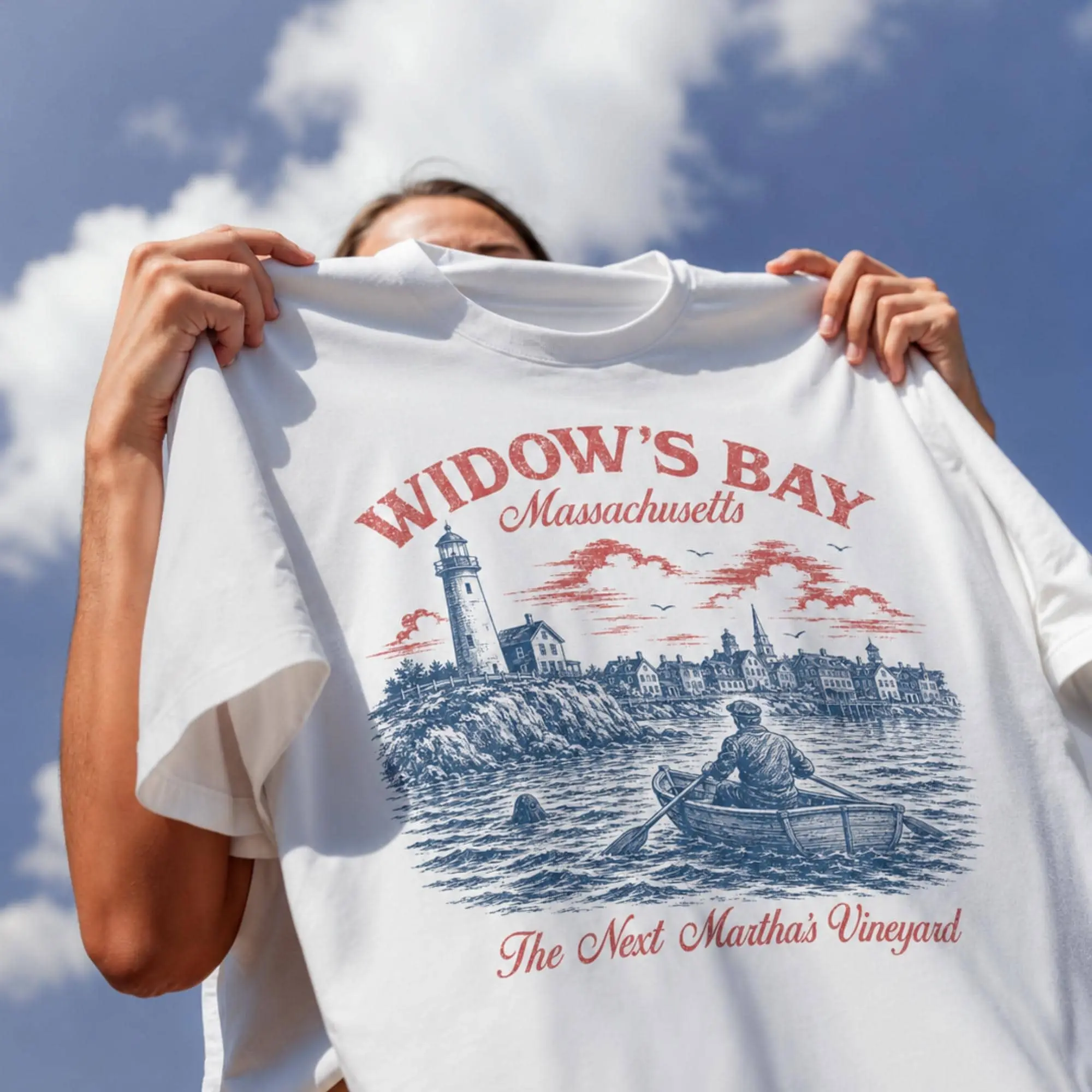 Comfort Colors Widow's Bay Massachusetts T-Shirt, Funny Retro TV Show Graphic Tee - photo 2
