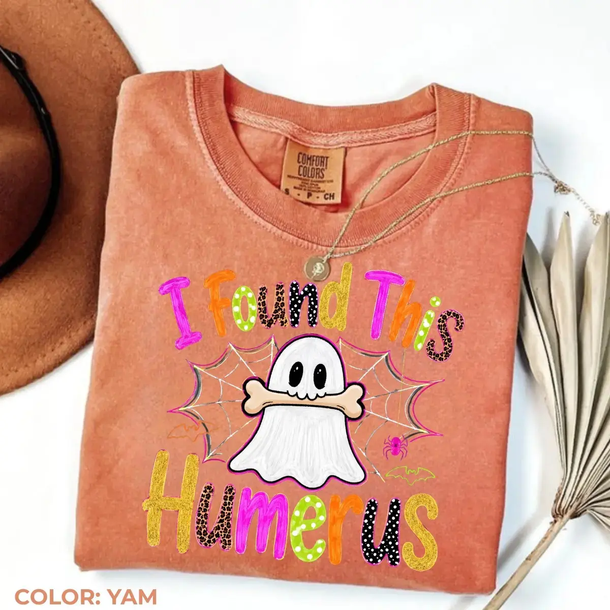 Comfort Colors I Found This Humerus Ghost Nurse T-Shirt, Funny Halloween Graphic Tee, Spooky Medical Fall Gift