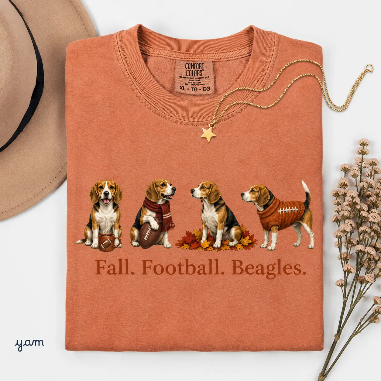 Comfort Colors Fall Football Dog Mom Shirt, Labrador Golden Dachshund Poodle Breed Tee, Funny Gift - photo 2
