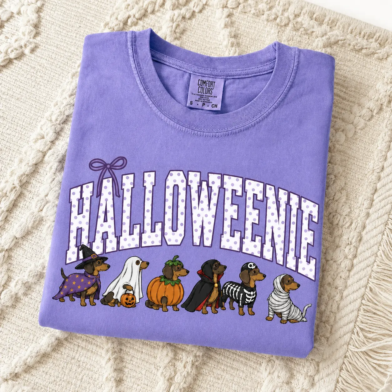 Comfort Colors Halloween Dog Mom Shirt, Labrador Golden Dachshund Poodle Breed Tee, Spooky Season Gift - photo 2
