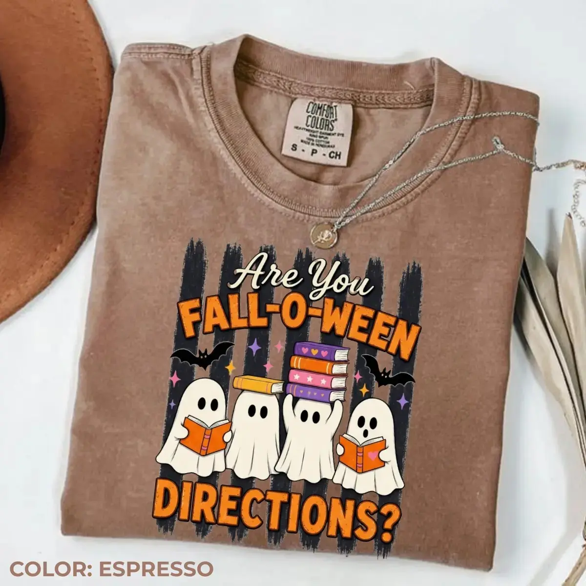 Comfort Colors Are You Fall-O-Ween Directions Shirt, Ghost Teacher Halloween Graphic Tee, Funny Spooky Gift - photo 4